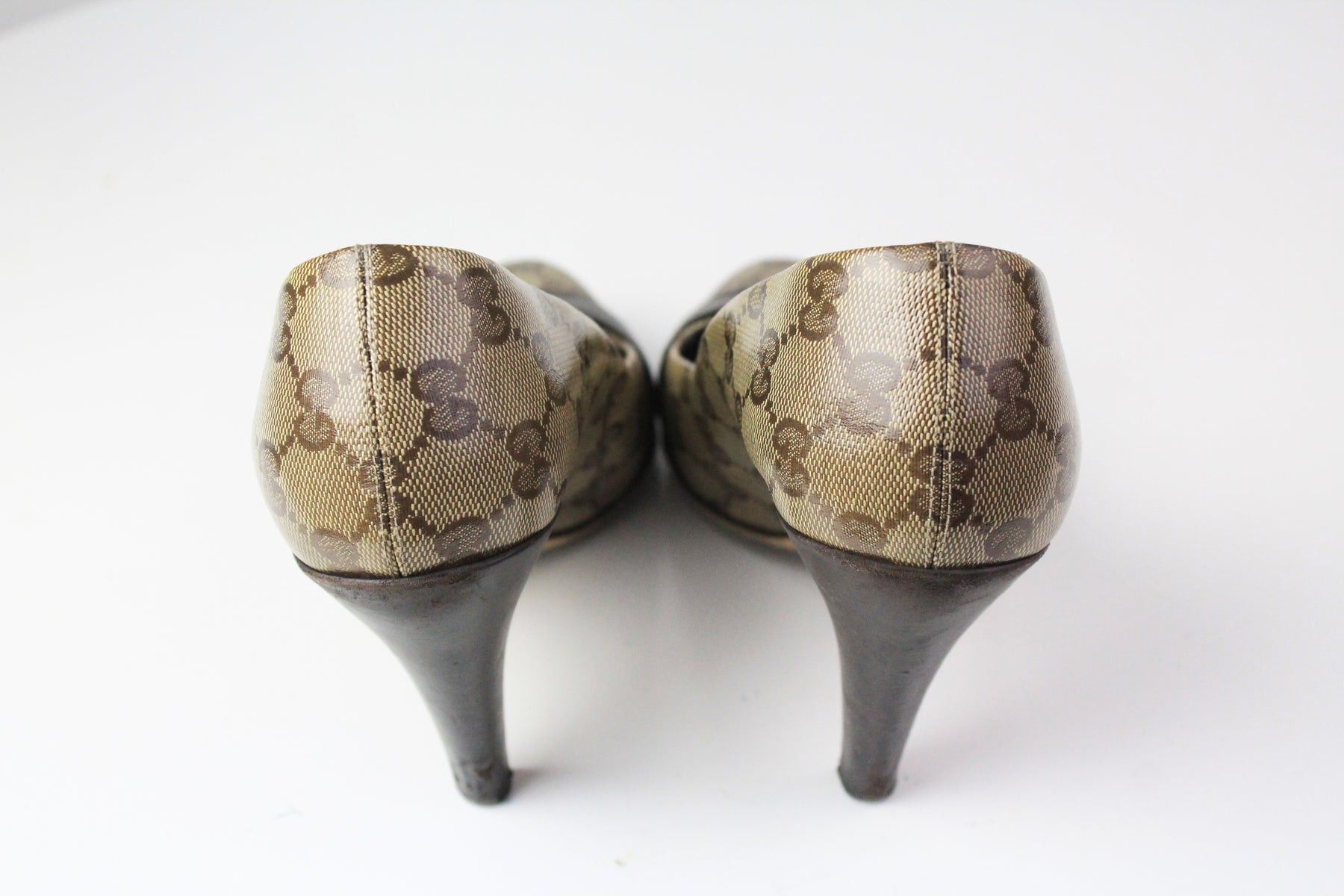 Gucci Gucci Monogram Heels Shoes Women's 38 Size US 8 / IT 38 - 6 Thumbnail
