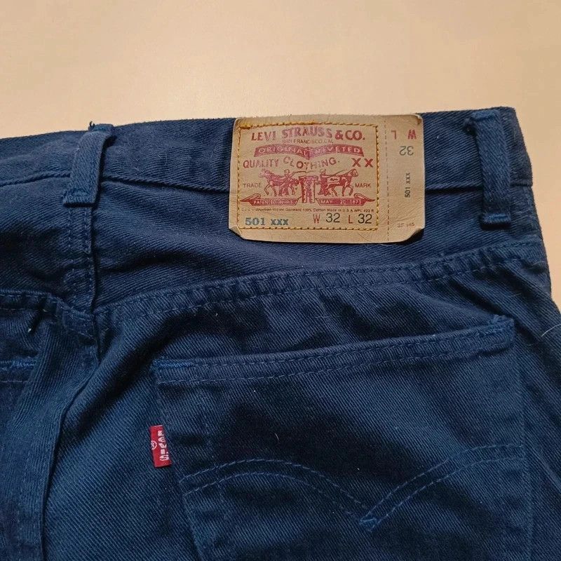 Levi's RARE Vintage 80s Levis 501 XXX Blue Jeans W32 L32 USA Size US 32 / EU 48 - 5 Thumbnail
