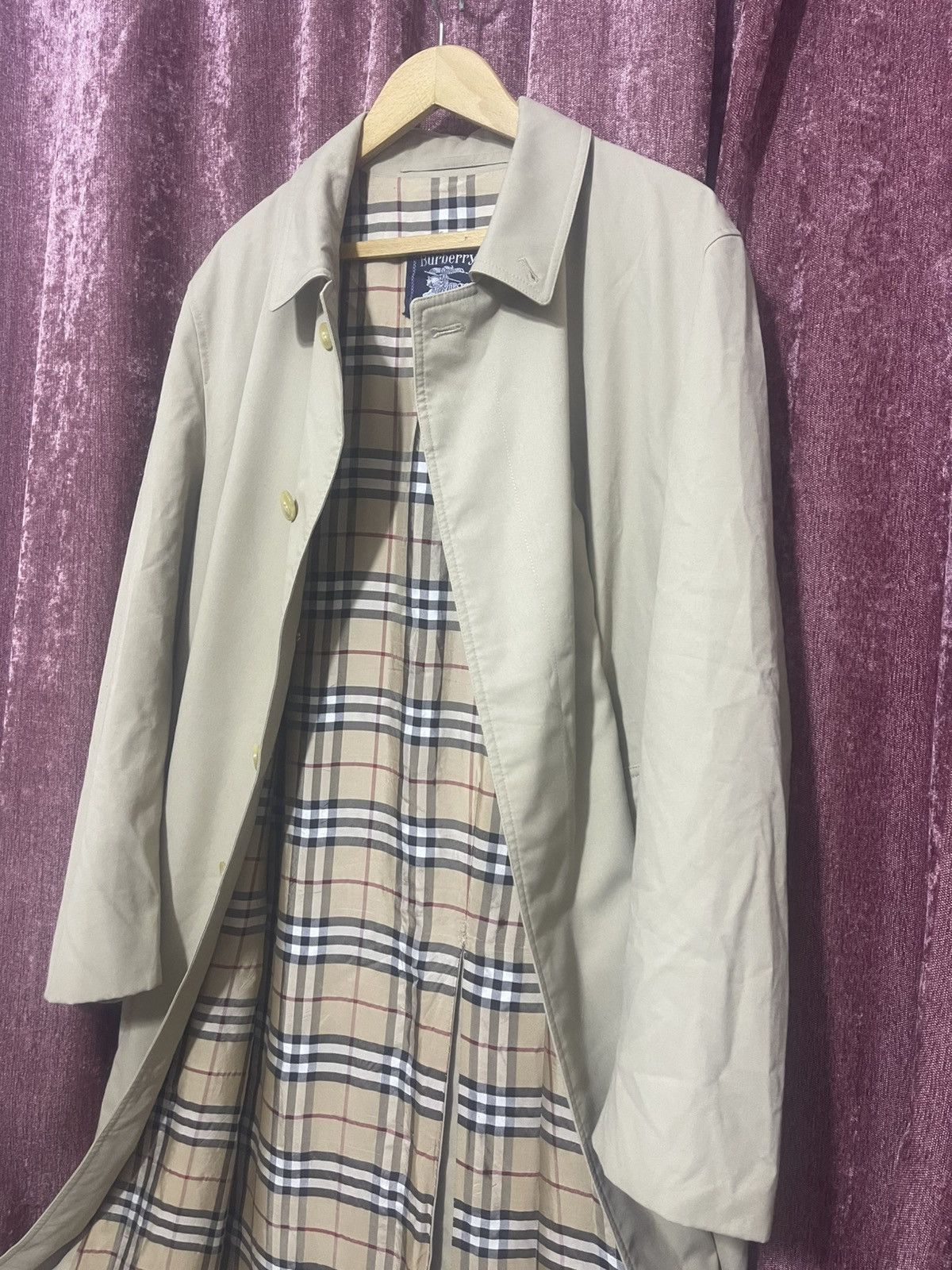 Burberry × Burberry Prorsum × Vintage VINTAGE BURBERRYS TRENCH COAT NOVA CHECK BEIGE Size US XL / EU 56 / 4 - 4 Thumbnail