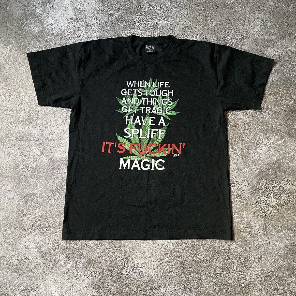 Gildan Vintage Y2K ADULT “ SMOKE FUCKING WEED DRUGS “ FUNNY TEE Size US L / EU 52-54 / 3 - 2 Thumbnail