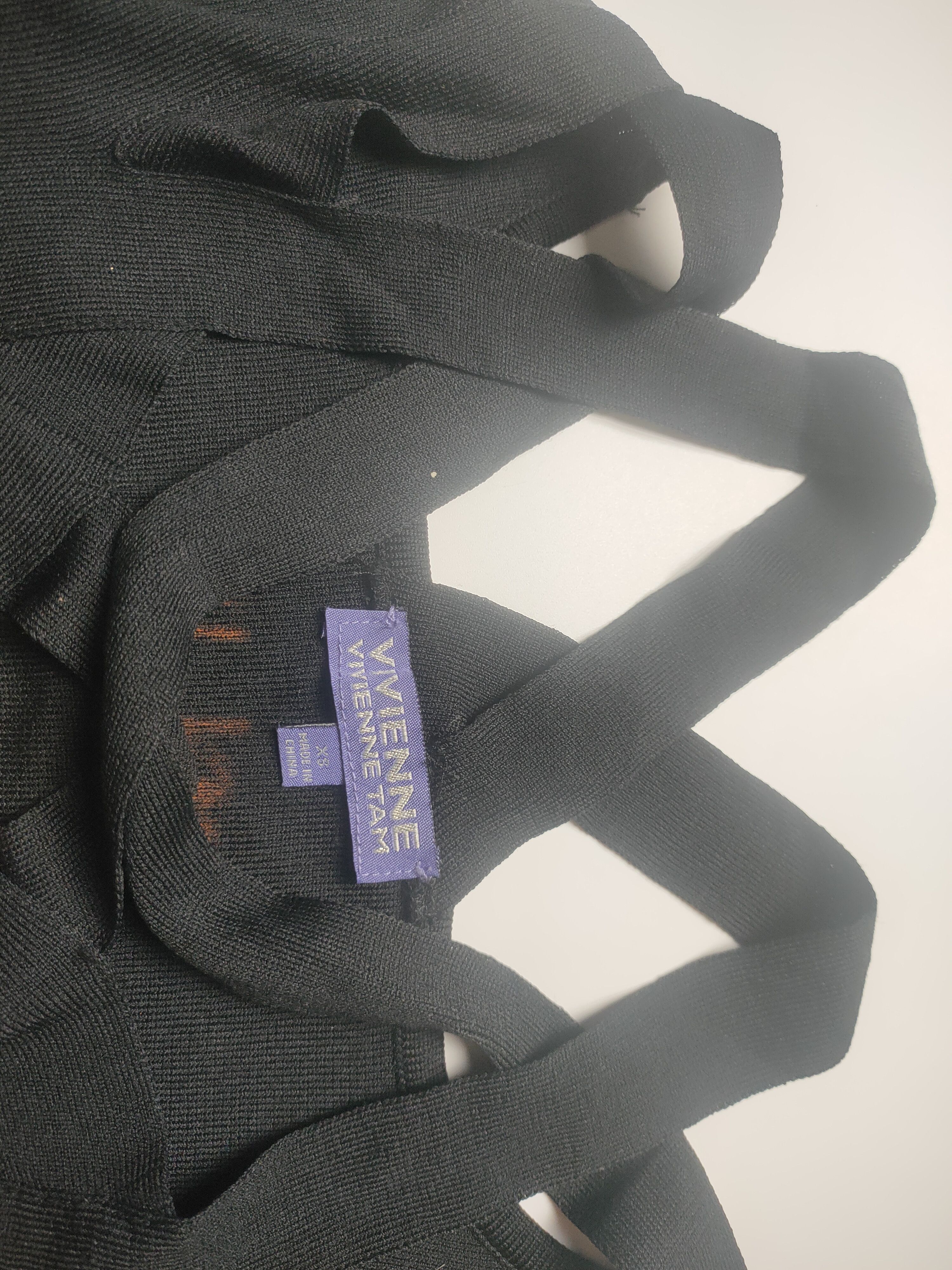 Vivienne Tam Vivienne Tam Y2K Black Cutout Dress Size XS / US 0-2 / IT 36-38 - 4 Thumbnail
