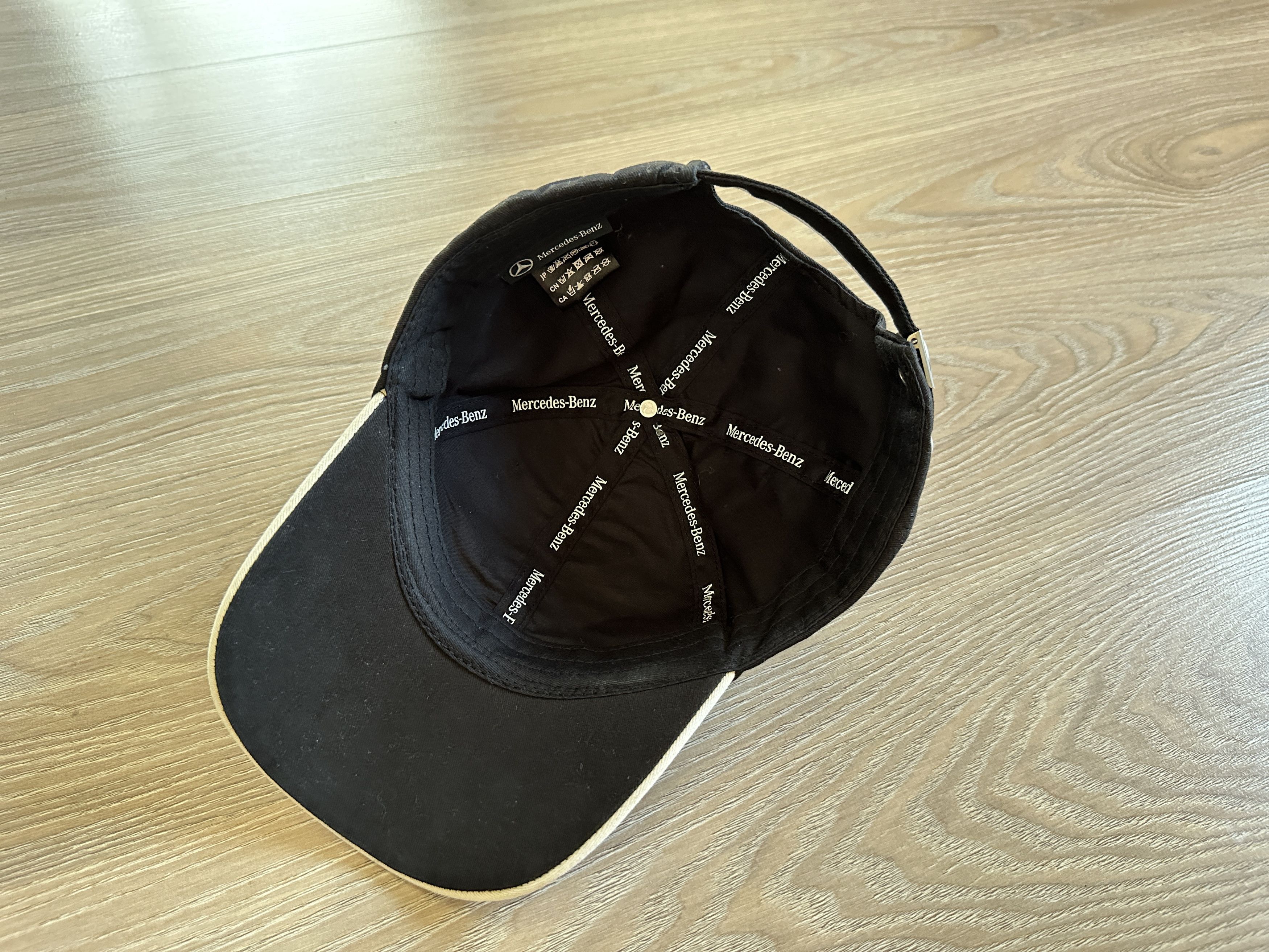 Mercedes-Benz Mercedes Benz Vintage Cotton Black Logo Baseball Cap Size ONE SIZE - 7 Thumbnail