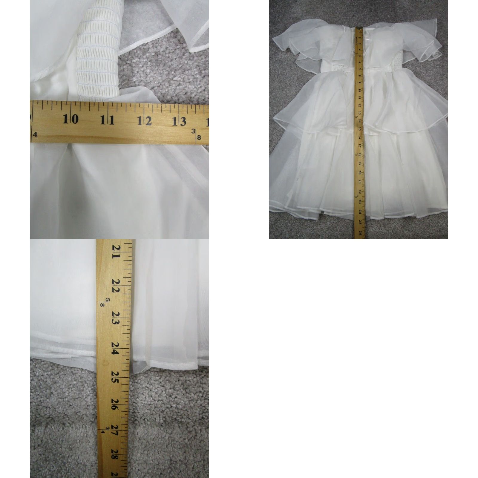 Abercrombie & Fitch Abercrombie & Fitch Dress Womens XXS Tall White Tulle Size XXS / US 00 / IT 34 - 8 Thumbnail