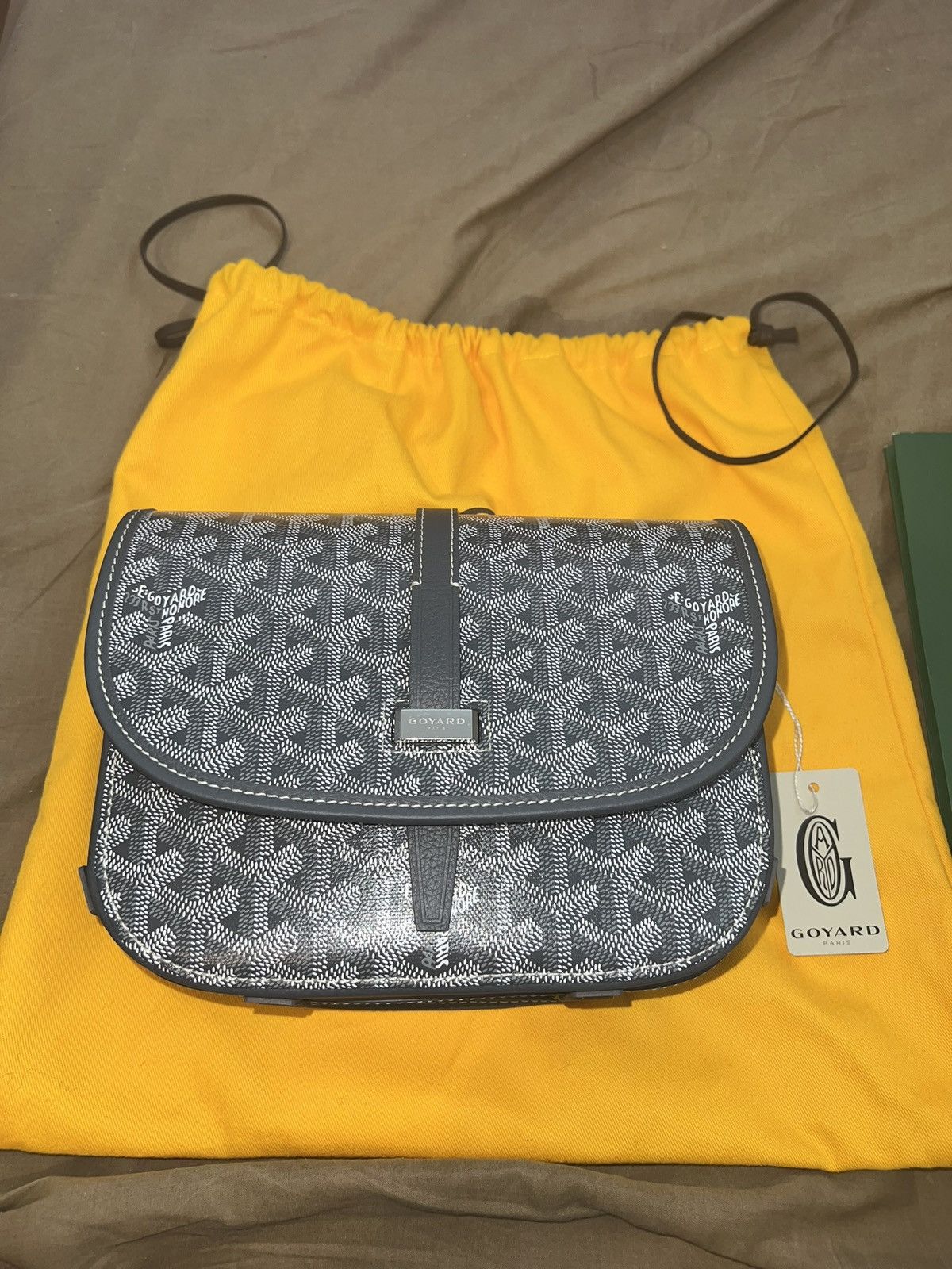image of Goyard Belvedere Pm in Grey, Men's