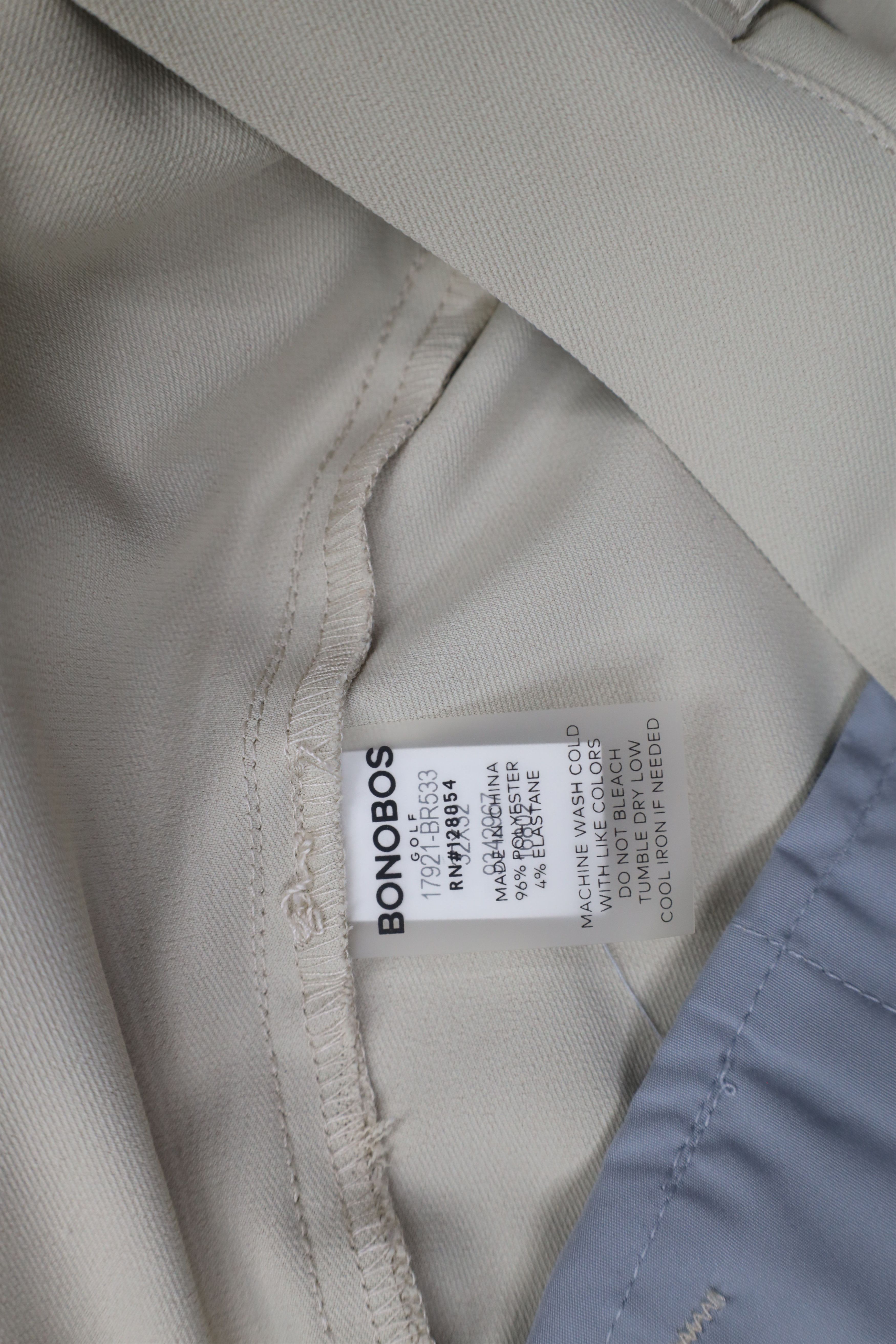 Bonobos × Vintage Bonobos Golf Stretch Flat Front Tech Golf Chino Pants Beige Size US 32 / EU 48 - 6 Thumbnail