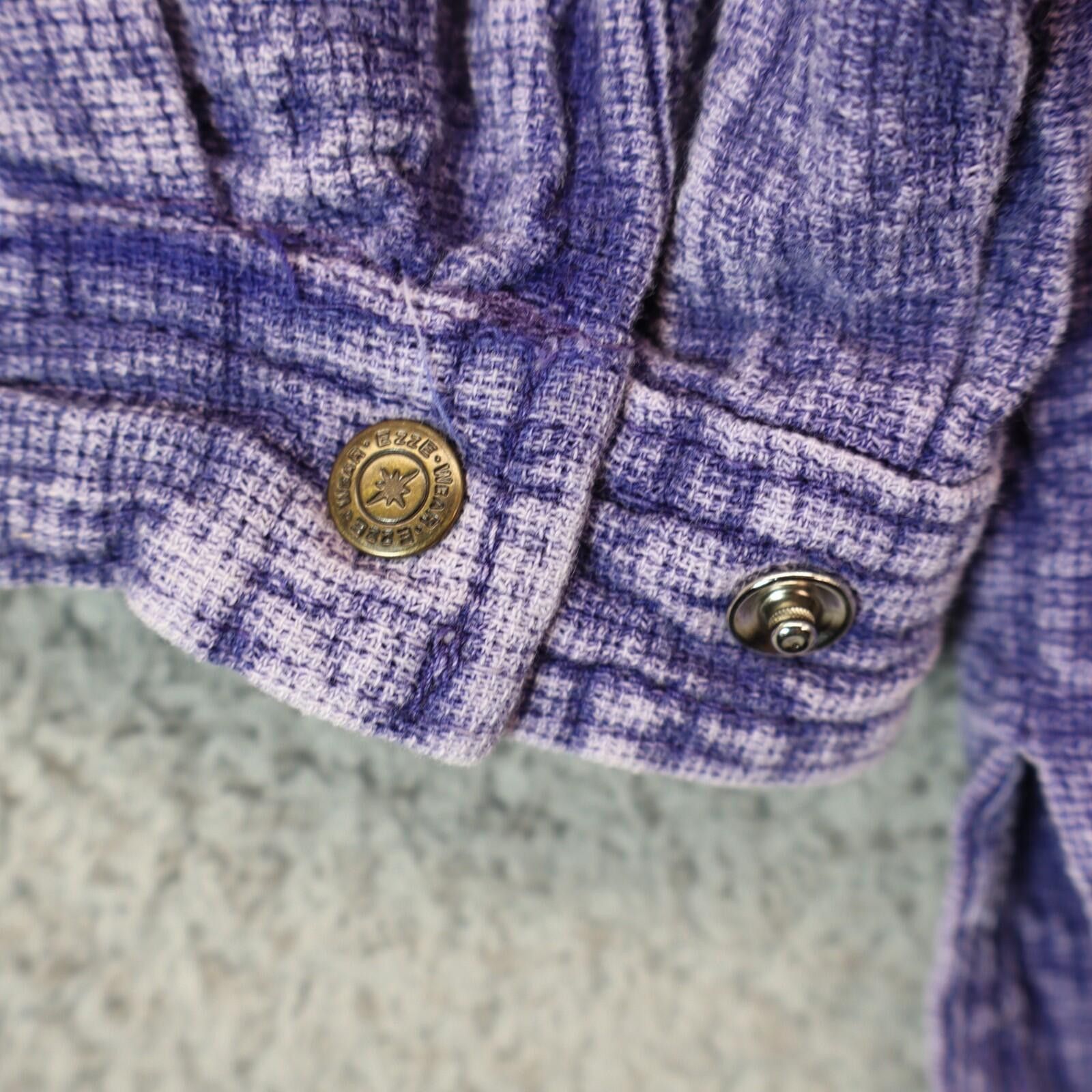 Other VTG 90s Shacket Small Snap Cotton Crinkle Gauze Oversized Size US S / EU 44-46 / 1 - 7 Thumbnail