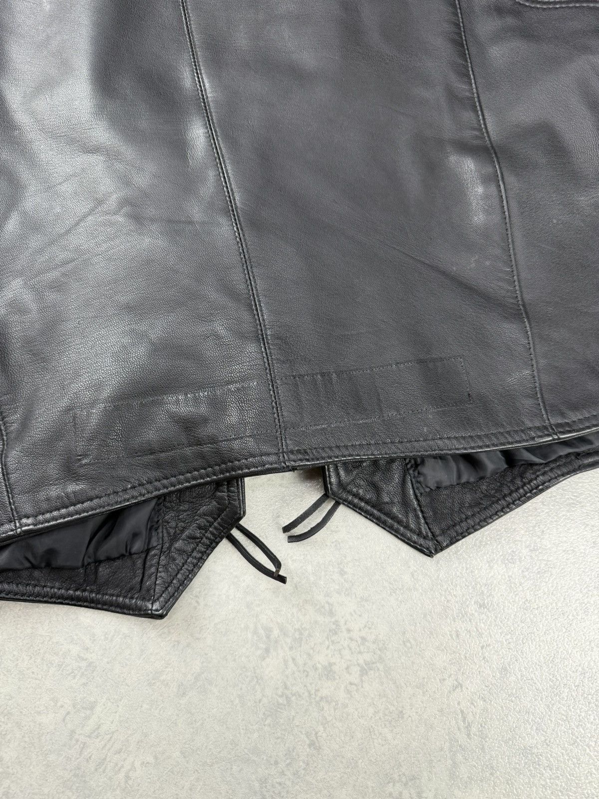 Vintage Spirit Motors Leather Vest Black Biker Motorcycle Size 3XL Size US XXL / EU 58 / 5 - 12 Thumbnail