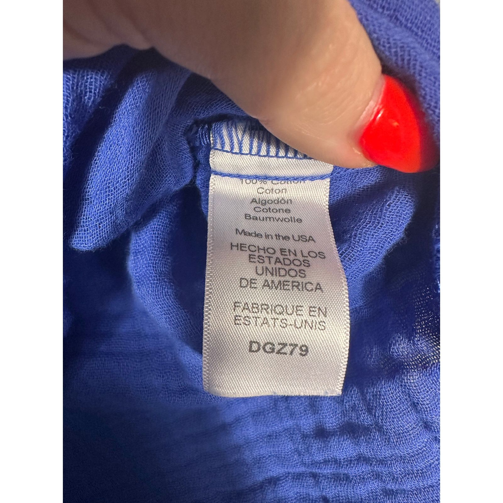 Michael Stars Michael Stars Blue Gauze Cotton V-Neck Top Size M Size M / US 6-8 / IT 42-44 - 6 Thumbnail
