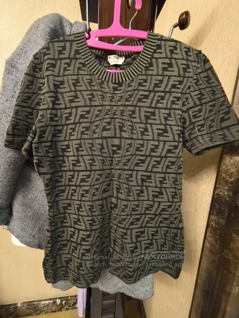 Fendi Fendi FF Letter Knit Short Sleeve Top Size S / US 4 / IT 40 - 6 Thumbnail