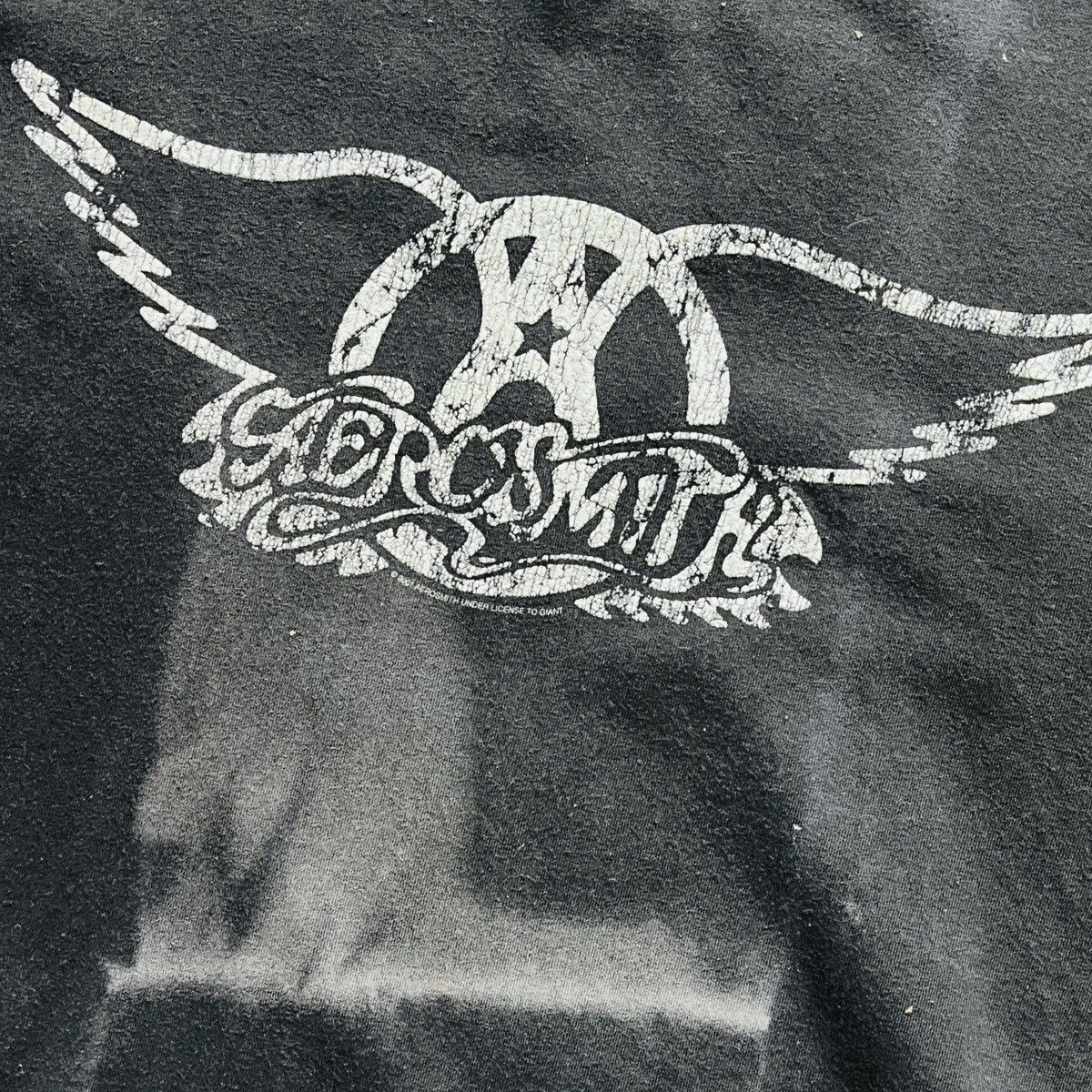 Aerosmith × Giant × Vintage Faded Aerosmith Rock Band TShirt Copyright 2001 Size US XL / EU 56 / 4 - 13 Thumbnail