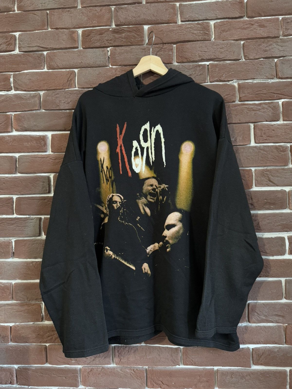 Band Tees Vintage 90s Korn Band Hoodie Issues Print Metal Band Hoodie Size US XL / EU 56 / 4 - 1 Thumbnail