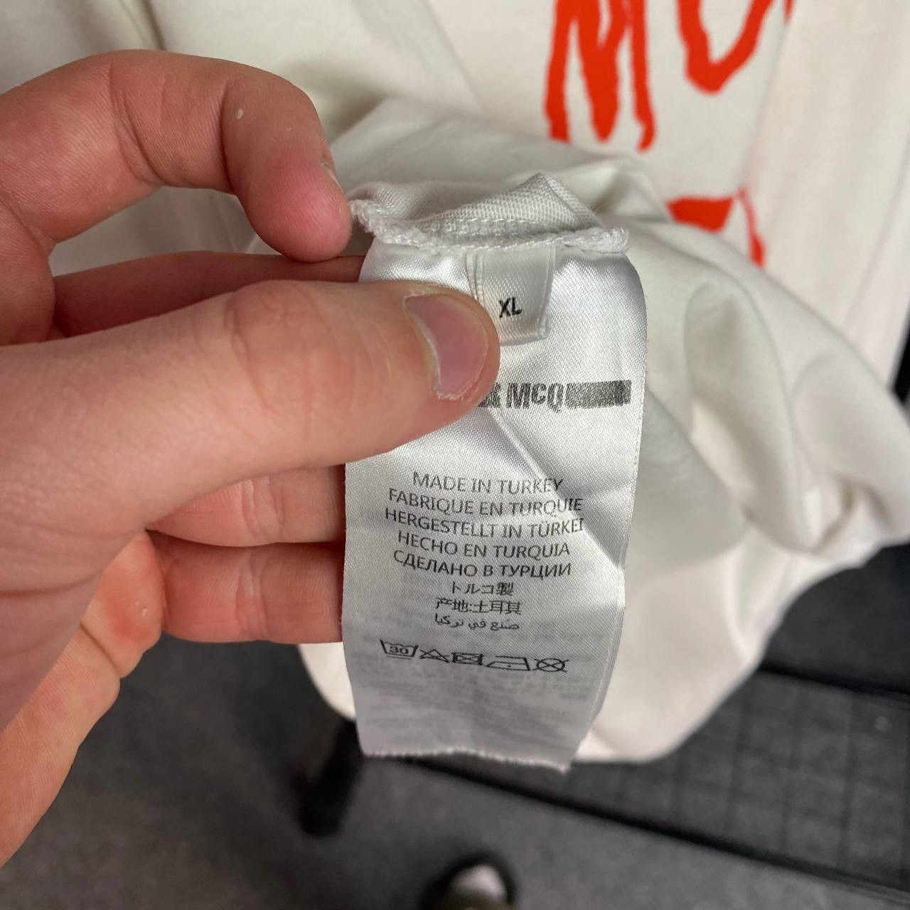 Alexander McQueen × MCQ Luxury Alexander McQueen MCQ big logo designer tee Size US XL / EU 56 / 4 - 11 Thumbnail