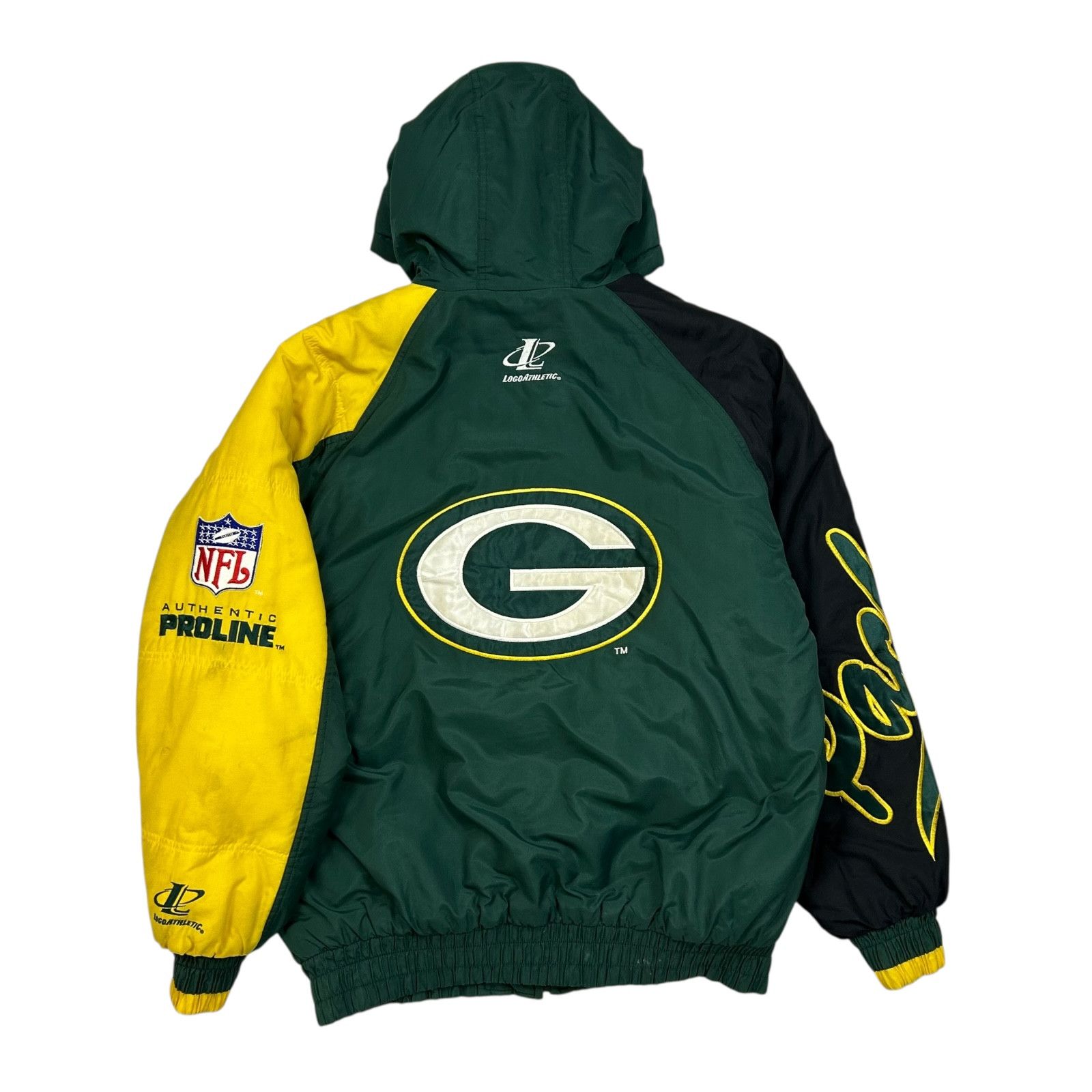 NFL VTG 90s GREEN BAY PACKERS LOGO ATHLETIC PUFFER JACKET Size US L / EU 52-54 / 3 - 2 Thumbnail