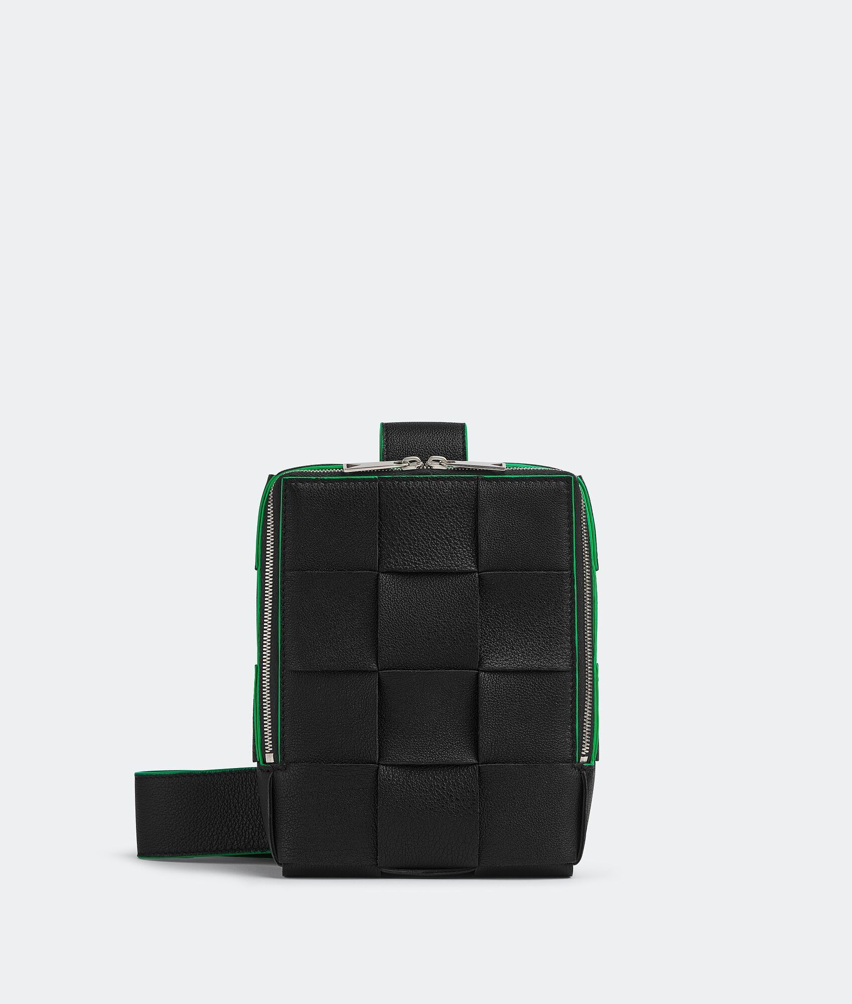 Bottega Veneta o1n1vont0225 Size: OS / Cassette Bag in Black/Green Size ONE SIZE - 6 Thumbnail