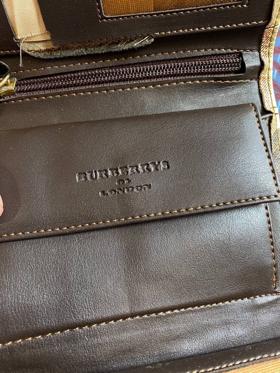 Burberry × Vintage Vintage Burberry Nova Check Leather Wallet Size ONE SIZE - 2 Thumbnail