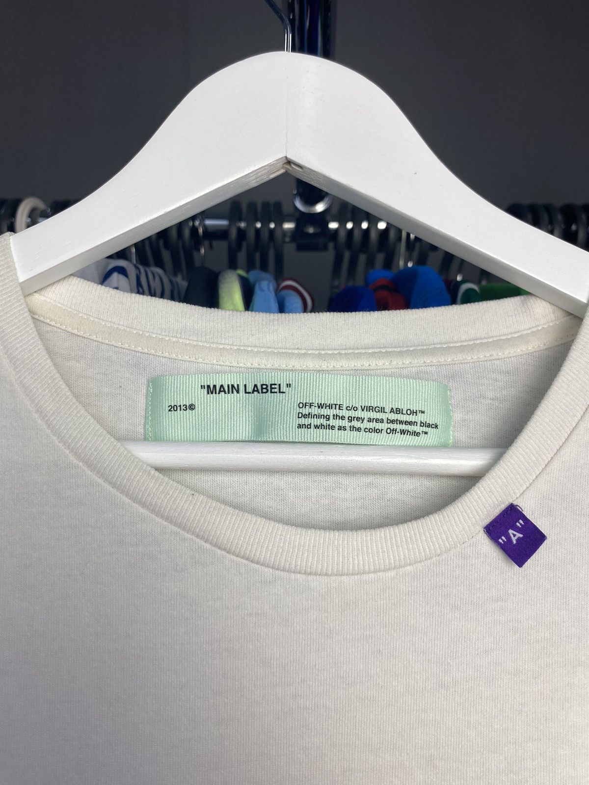 Off-White Off White Medium Spell Out White Tee Virgil Abloh Size US M / EU 48-50 / 2 - 5 Thumbnail