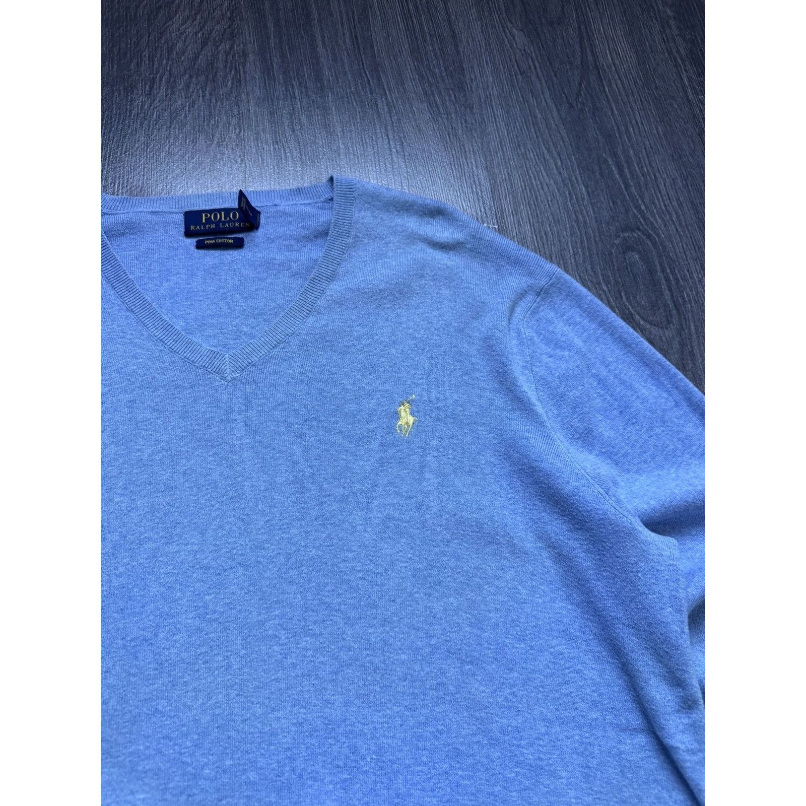 Polo Ralph Lauren × RRL Ralph Lauren × Vintage Vintage Polo Blue Classic Sweater Size US L / EU 52-54 / 3 - 2 Thumbnail