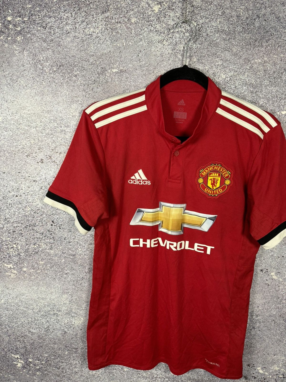 Adidas × Vintage Vintage Manchester United 2017/18 Adidas Soccer Jersey Small Size US S / EU 44-46 / 1 - 3 Thumbnail