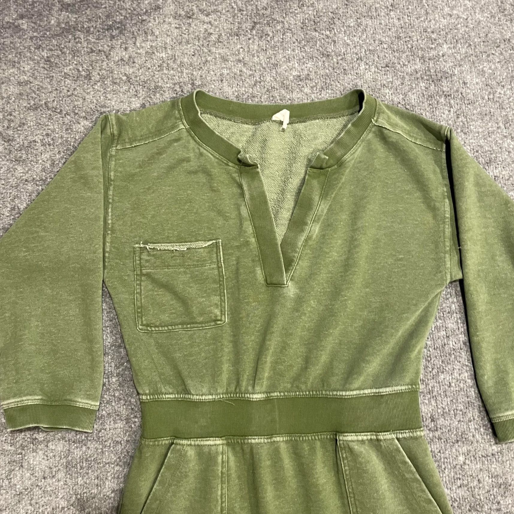 Anthropologie Daily Practice by Anthropologie Dress Womens XS Green Sweater Dress Pockets Size XS / US 0-2 / IT 36-38 - 3 Thumbnail