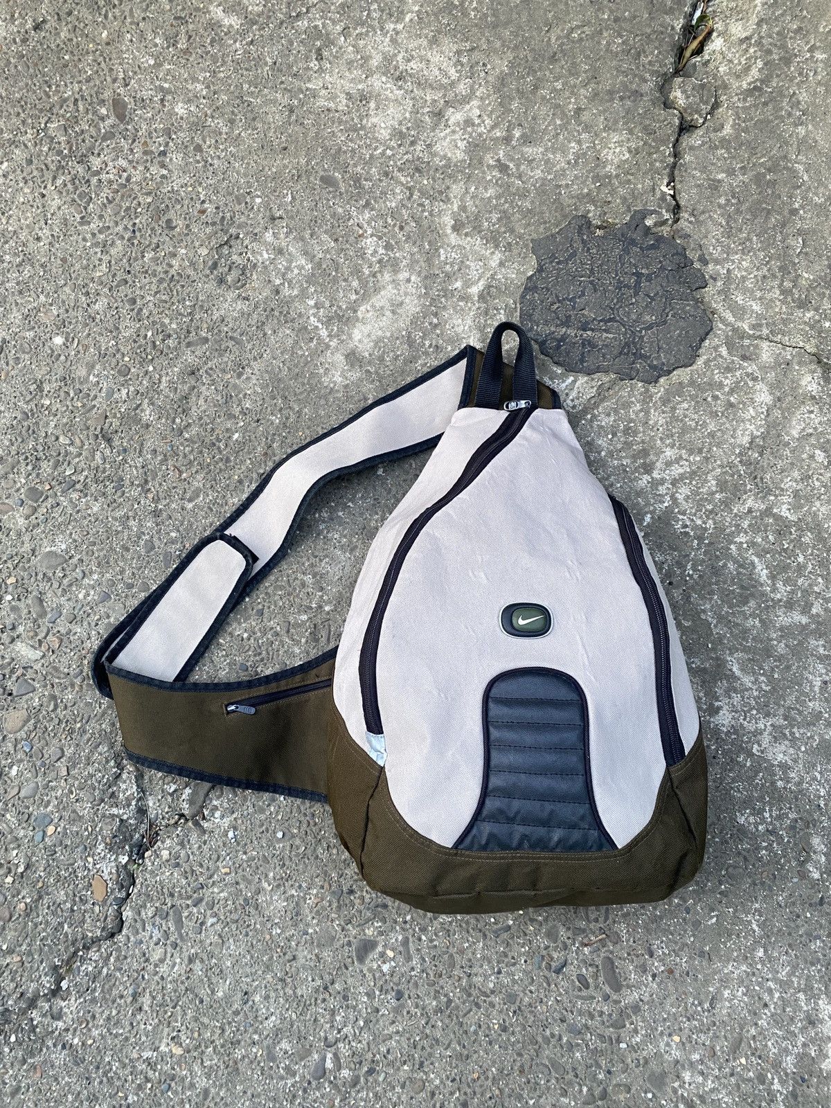 バッグ 90s NIKE ripstop sling bag Y2K archive Vintage Nike Crossbody Sling Bag Y2K Swoosh Blue Backpack | eBay