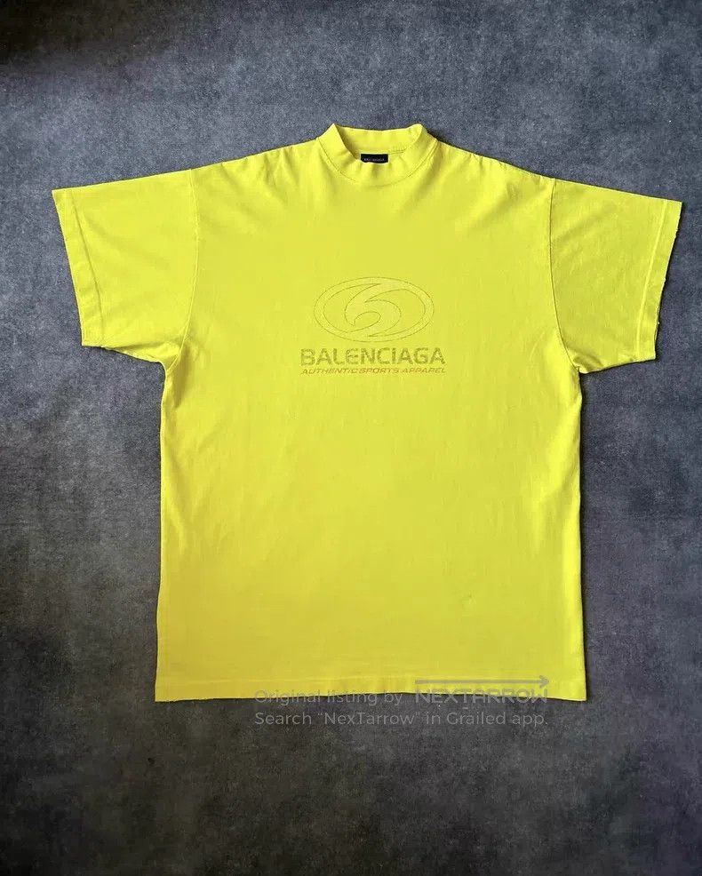 Balenciaga Balenciaga Ringer Tee with Letter Print Size US L / EU 52-54 / 3 - 1 Thumbnail