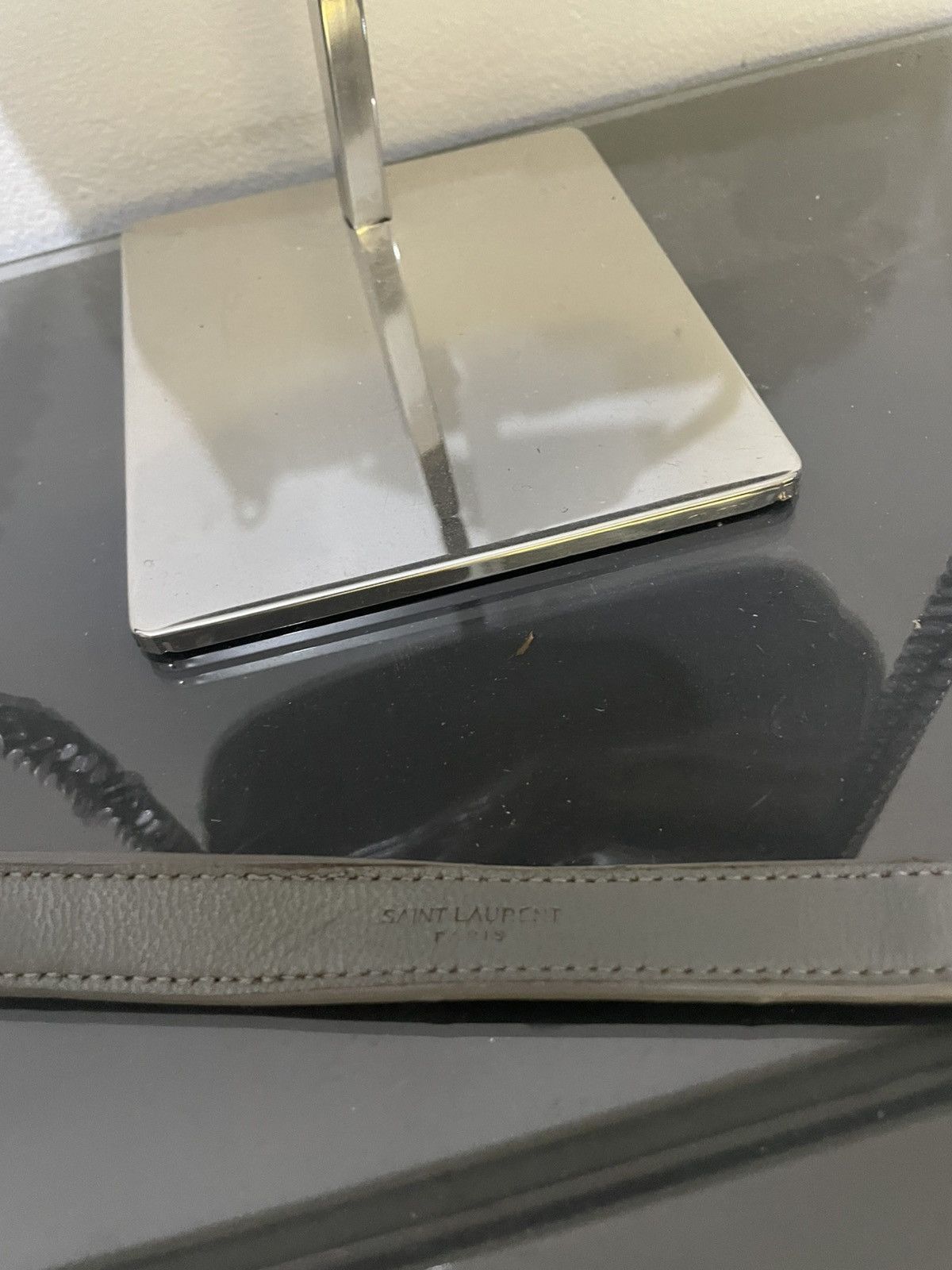 Saint Laurent Paris Saint Laurent College Chevron Leather Bag Size ONE SIZE - 10 Thumbnail