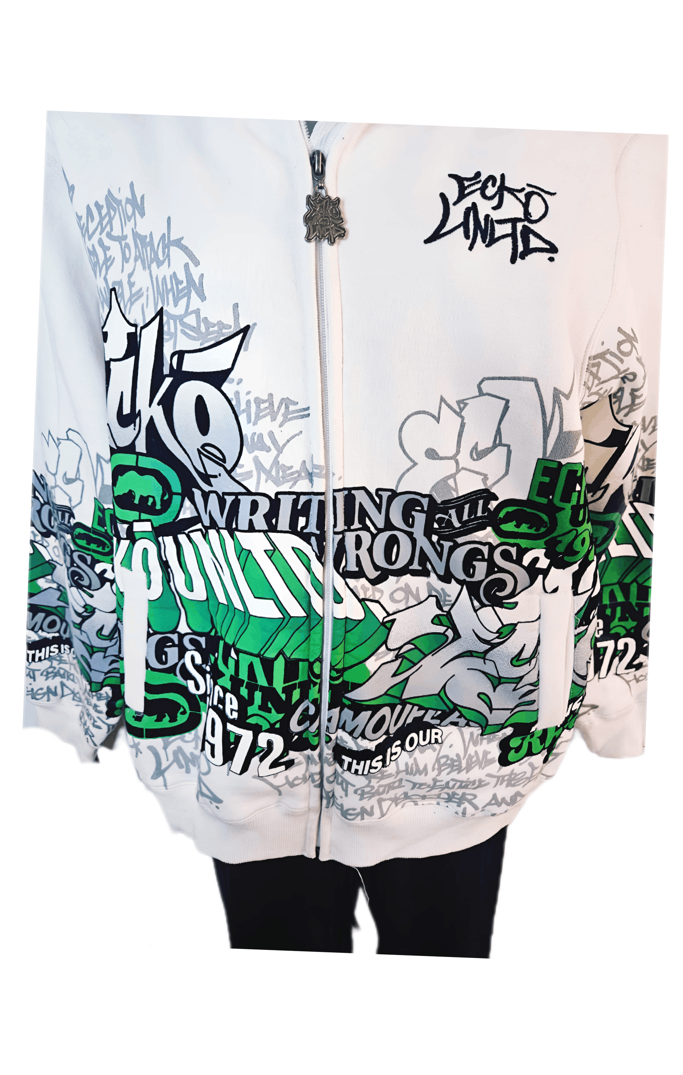 Marc Ecko Men’s Mark Ecko 2002 Graffiti Hoodie, Mint Condition: Size US L / EU 52-54 / 3 - 10 Thumbnail