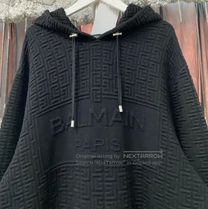 Balmain Balmain Black Long Sleeve Hoodie for Men . Size US S / EU 44-46 / 1 - 3 Thumbnail