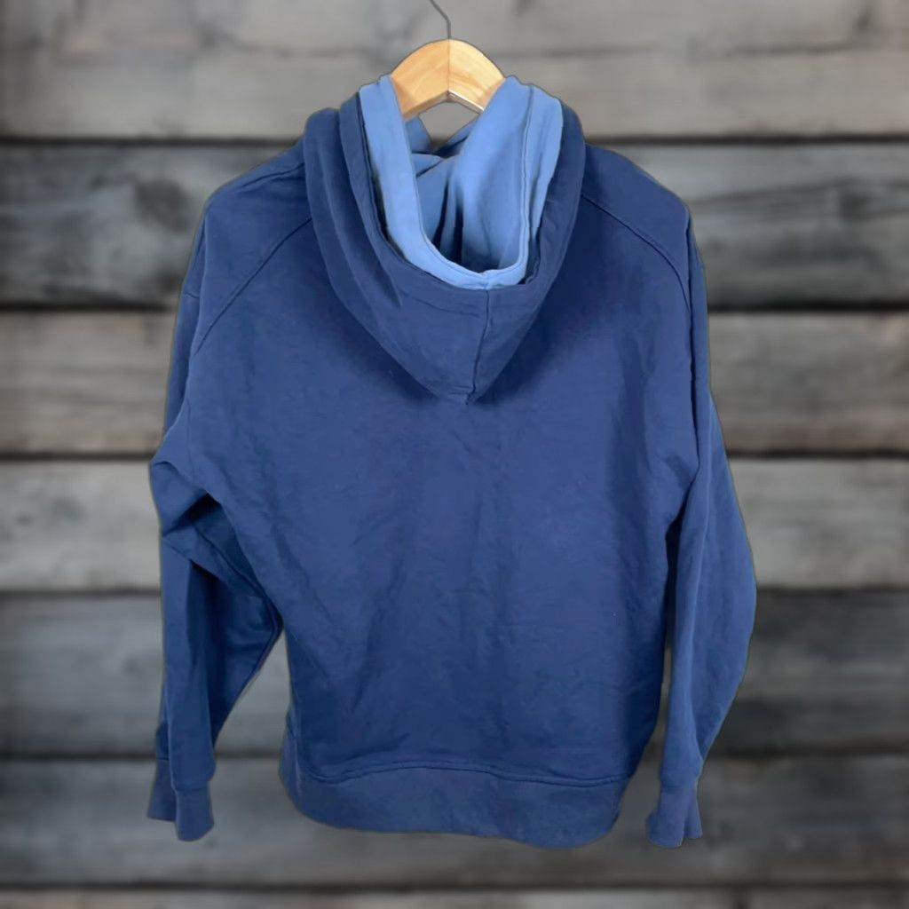 Vintage Aelfric Eden Hoodie Adult Small Dark Blue Double Hood Embroidered Sweatshirt Size US S / EU 44-46 / 1 - 1 Thumbnail