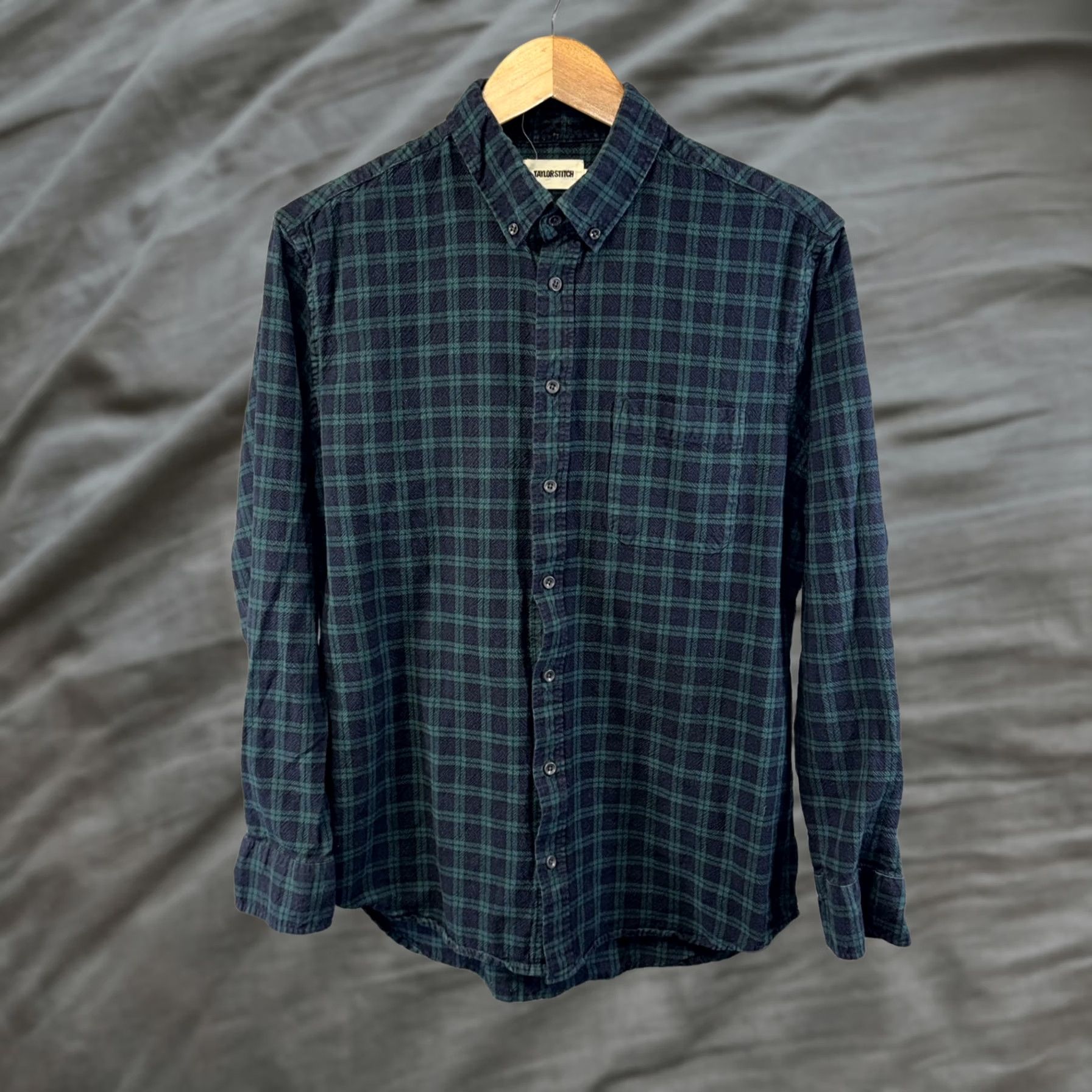 Taylor Stitch Taylor Stitch Shirt Mens Large Green Blue Plaid Button Down Long Sleeve Casual Size US XL / EU 56 / 4 - 1 Thumbnail