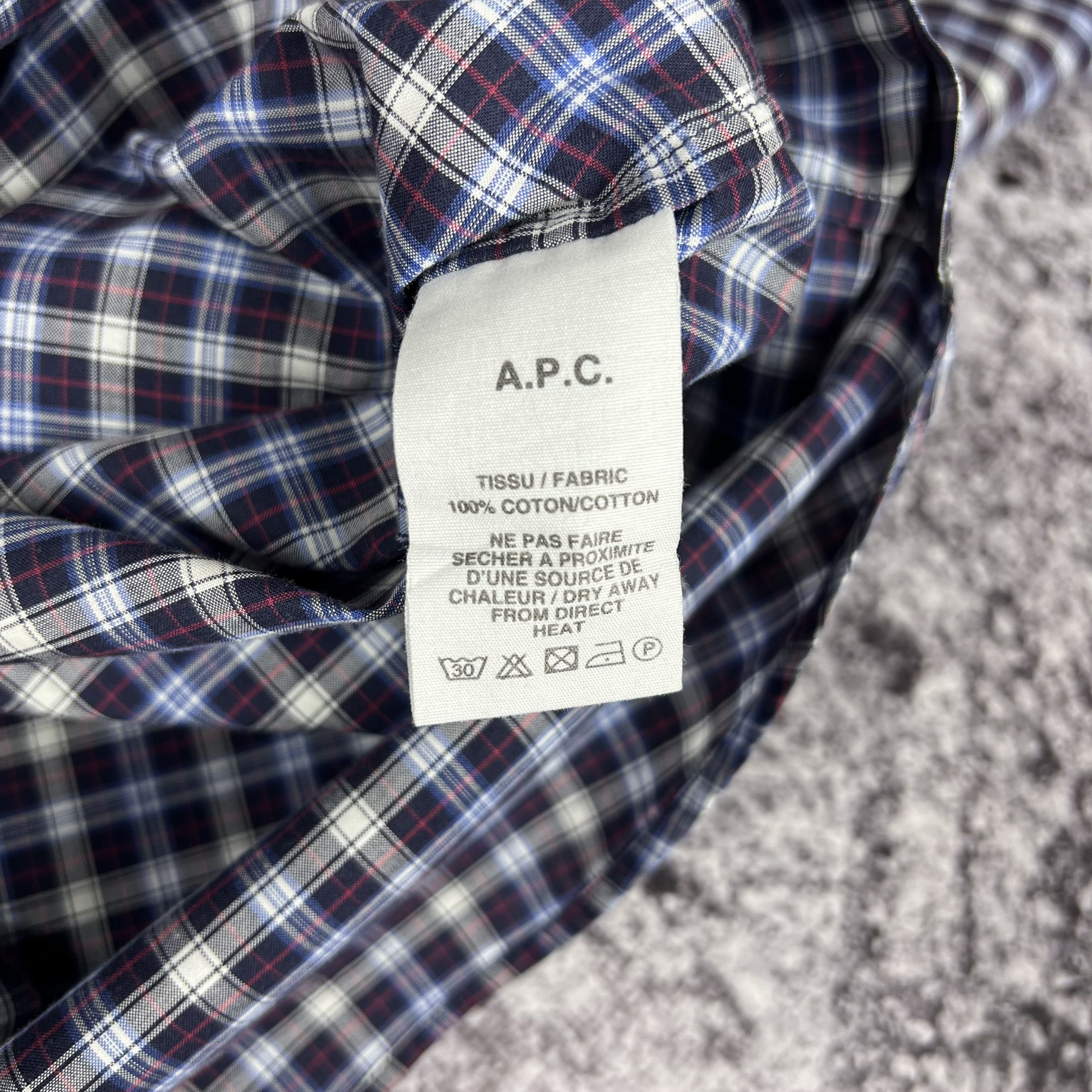 A.P.C. A.P.C. Shirt Long Sleeve Size S Size US S / EU 44-46 / 1 - 7 Thumbnail