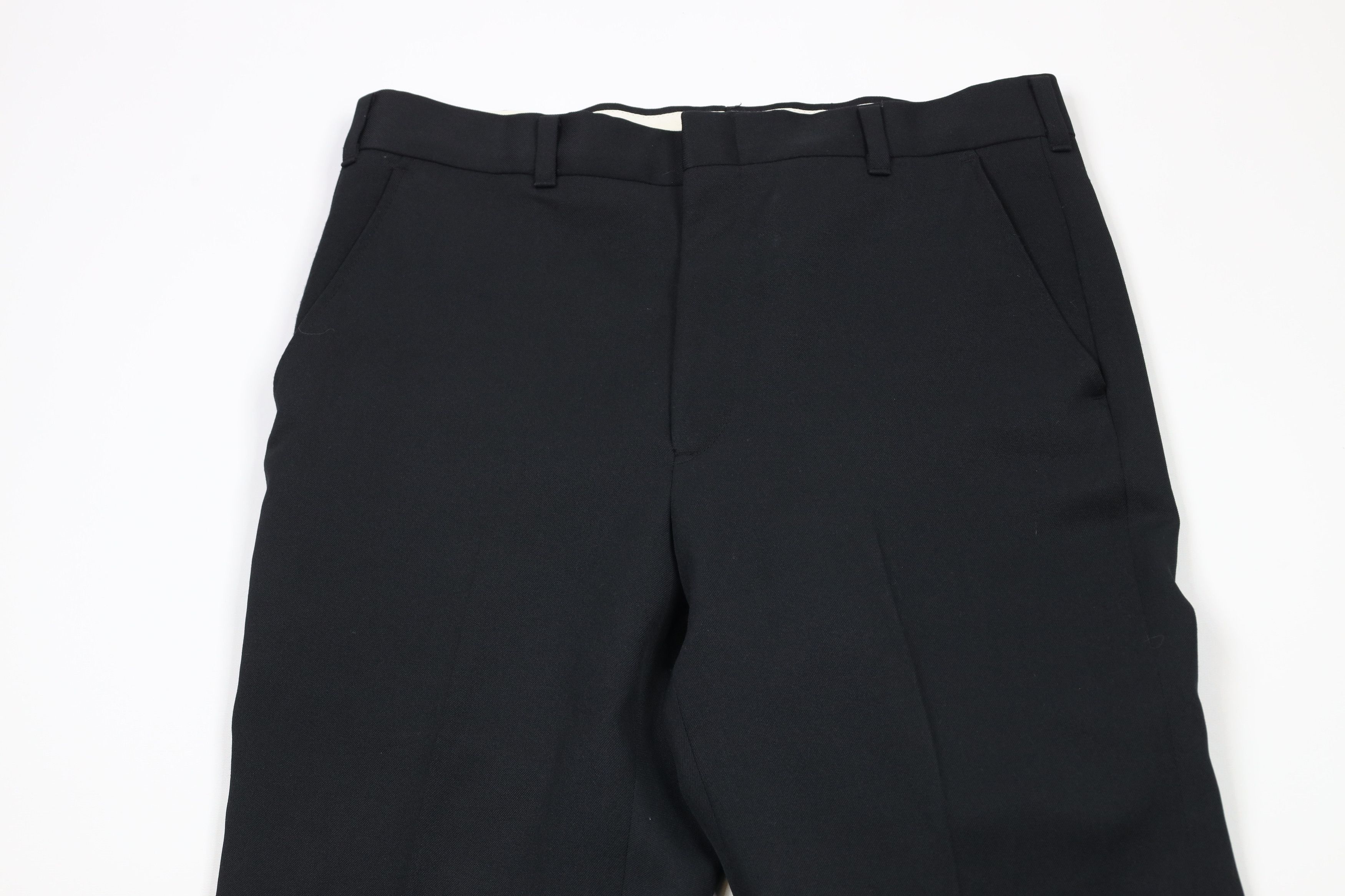 Vintage Vintage 70s Streetwear Wide Leg Chino Pants Black USA Size US 32 / EU 48 - 2 Thumbnail