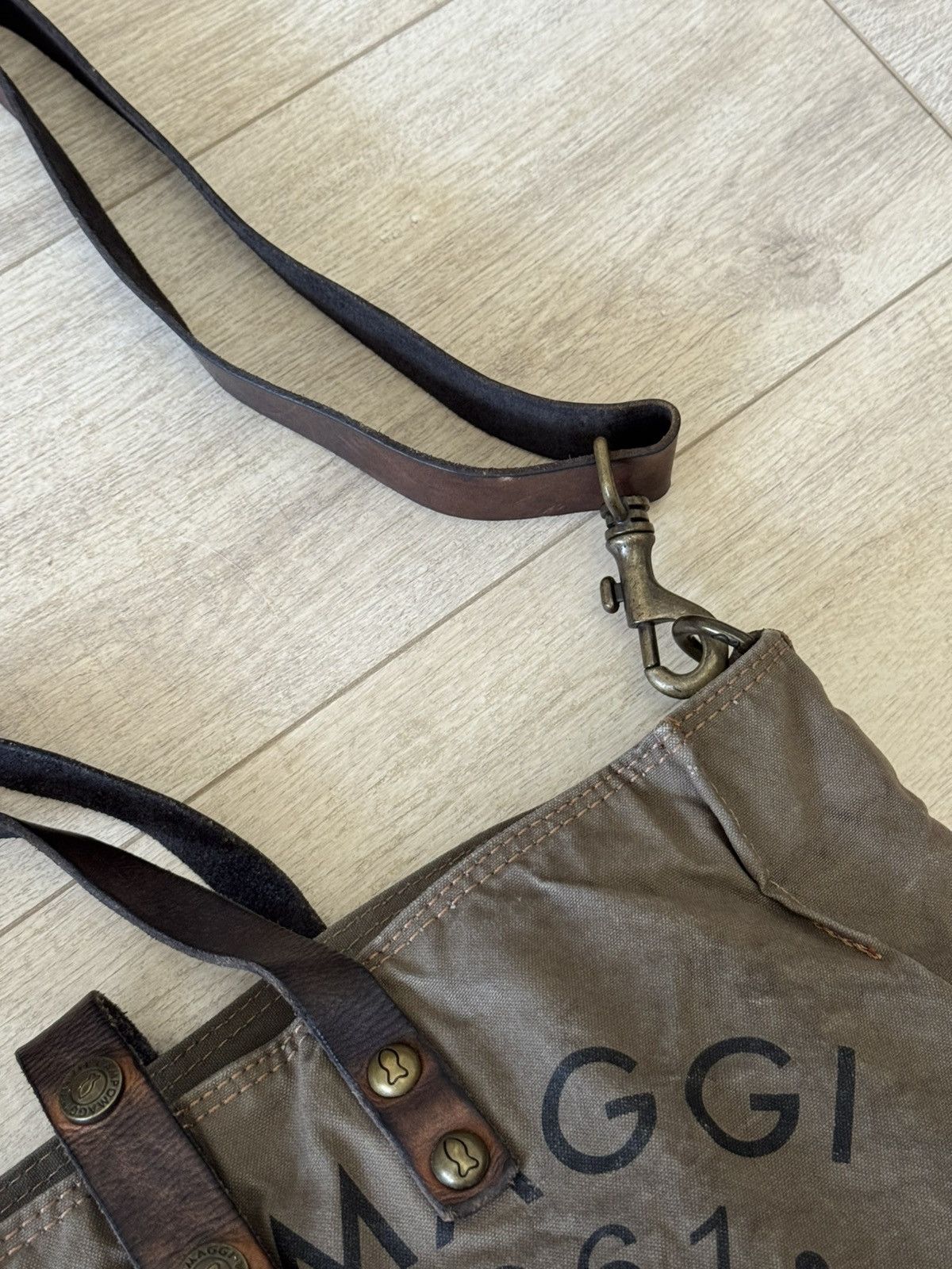 Other Vintage Campomaggi Crossbody ShoulderTote Bag Canvas Leather Size ONE SIZE - 6 Thumbnail