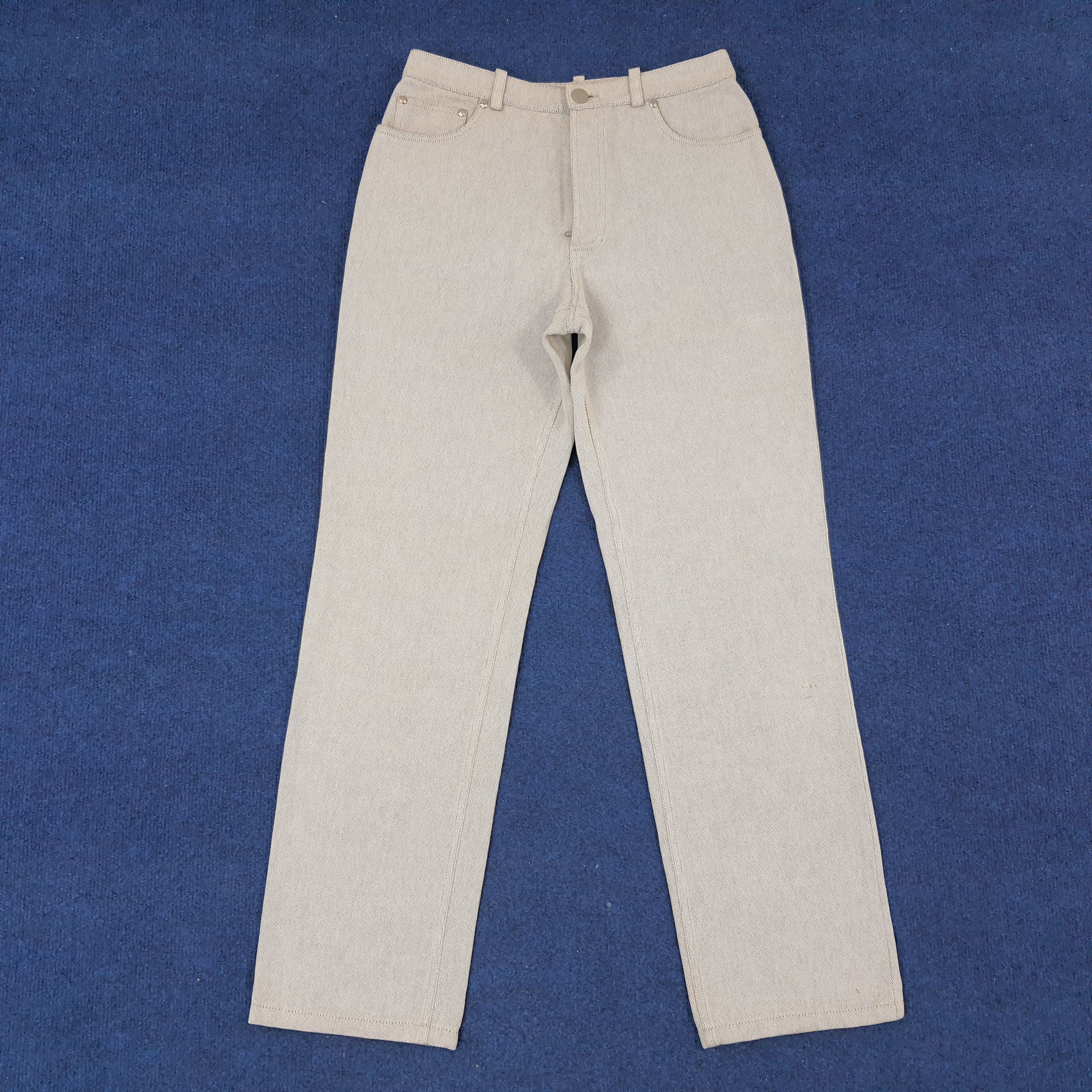 Designer × Hermes × Vintage Vintage Hermes Paris Made in France Designer Denim Pants Size US 26 / EU 42 - 1 Thumbnail