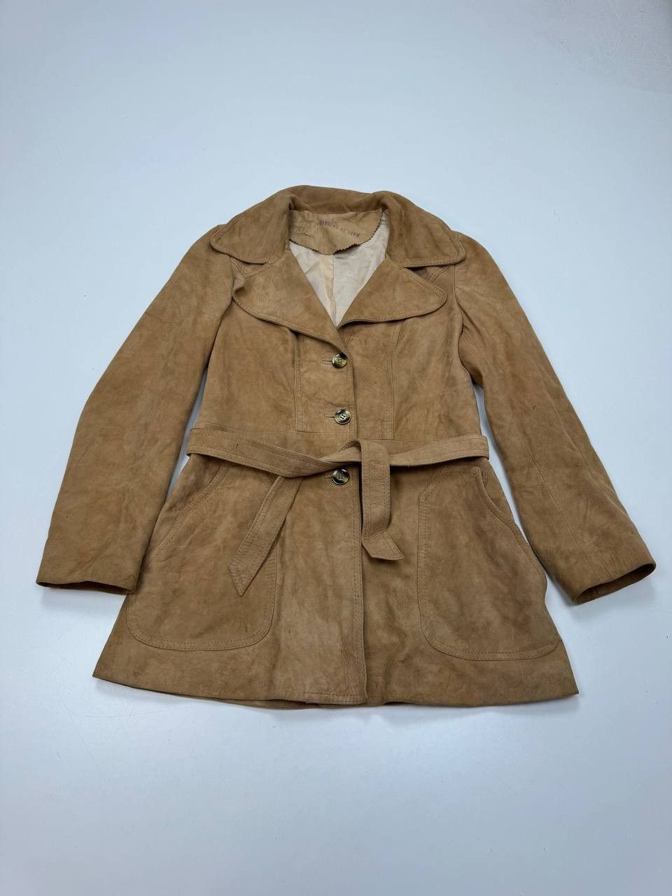Vintage vintage suede coat for women Size L / US 10 / IT 46 - 1 Thumbnail