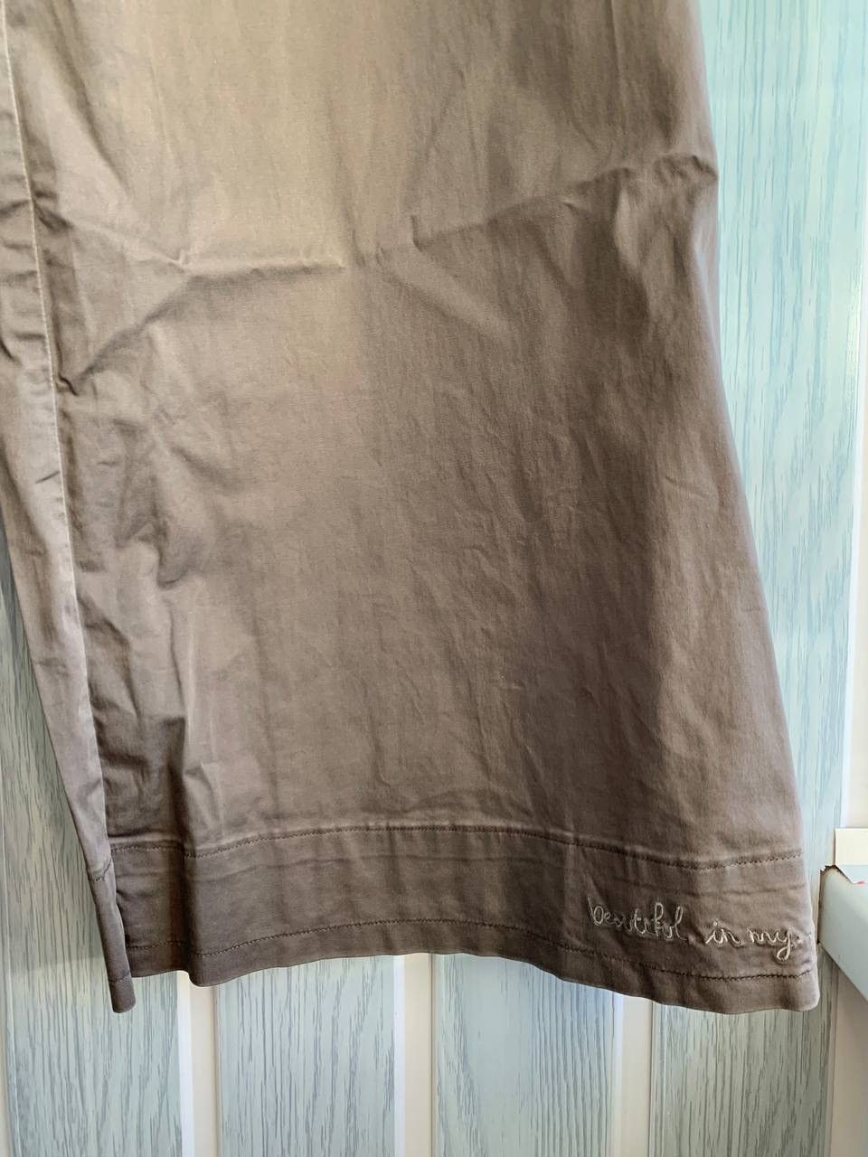 Cop Copine Vintage Cop Copine Gray Cotton Geometric Fit Flare Trousers Size 27" / US 4 / IT 40 - 7 Thumbnail