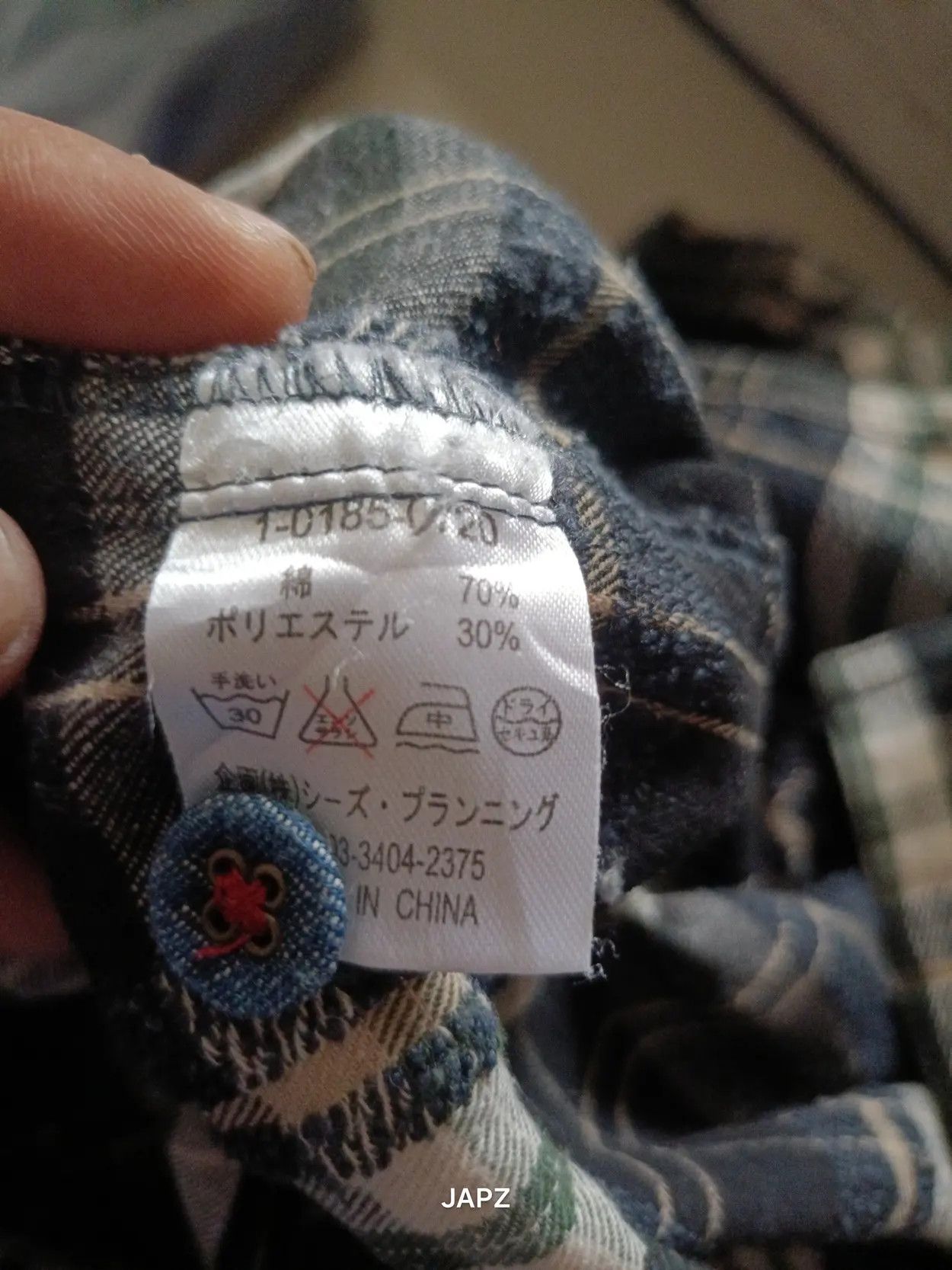 Japanese Brand Drug store's multi pockets plaid flannel shirt Size US L / EU 52-54 / 3 - 8 Thumbnail