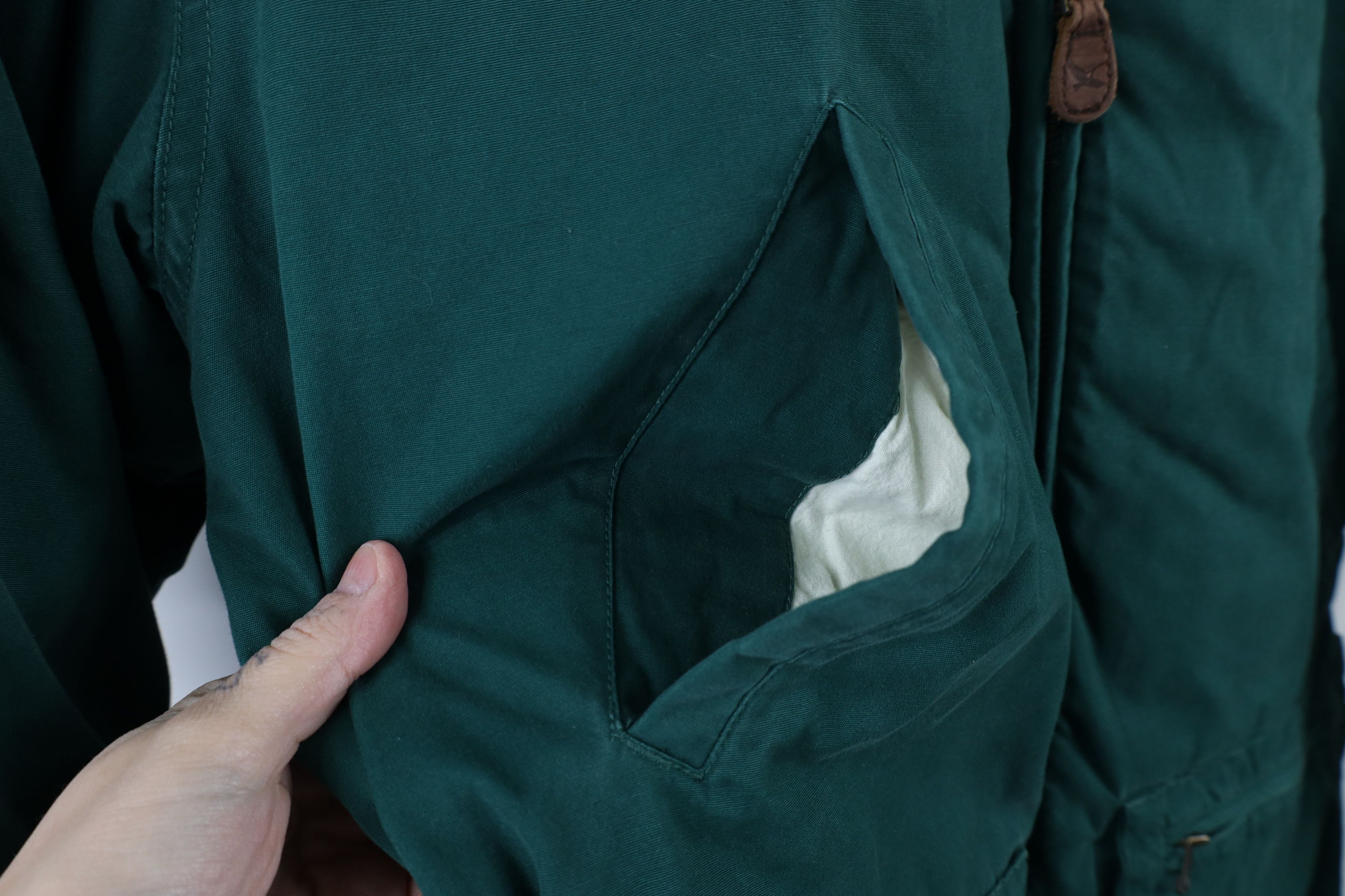 Eddie Bauer × Vintage Vintage 90s Eddie Bauer Lined Goose Down Chore Barn Jacket Size S / US 4 / IT 40 - 7 Thumbnail
