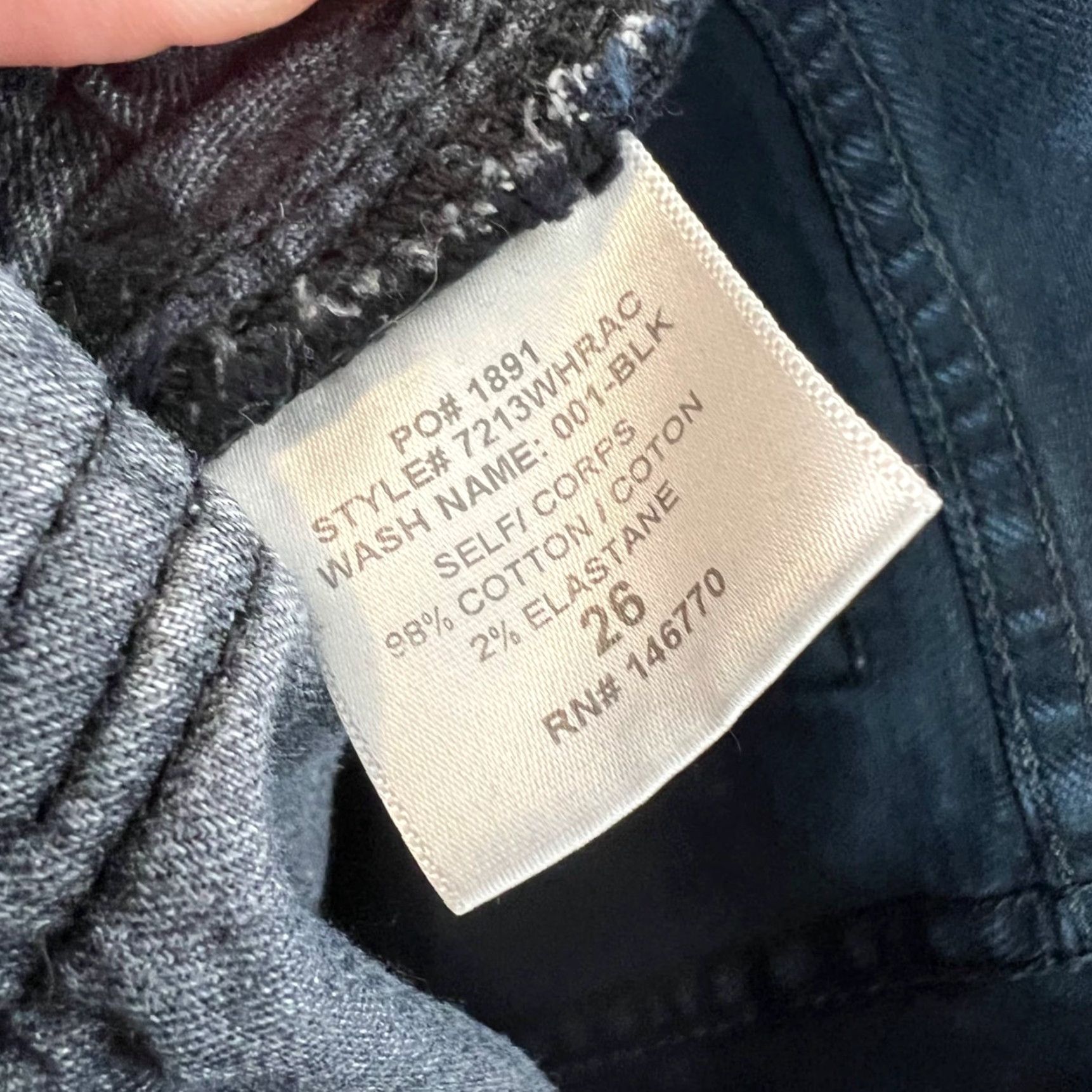 RE/DONE VINTAGE Re/Done Womens High-Waist Skinny Jeans Size 26 Black Denim Casual Pants Size 26" / US 2 / IT 38 - 4 Thumbnail