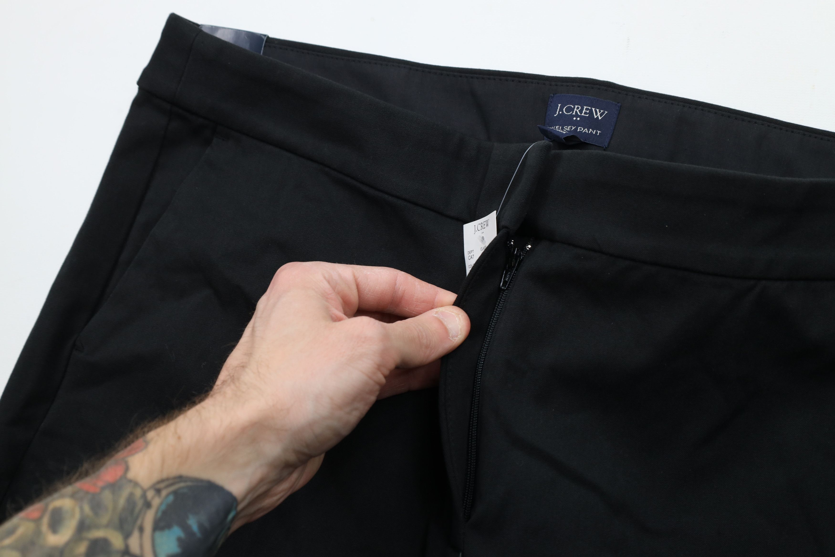 J.Crew × Vintage New J Crew Stretch Wide Leg Flared Kelsey Chino Pants Black Size 40" / US 18 - 5 Thumbnail