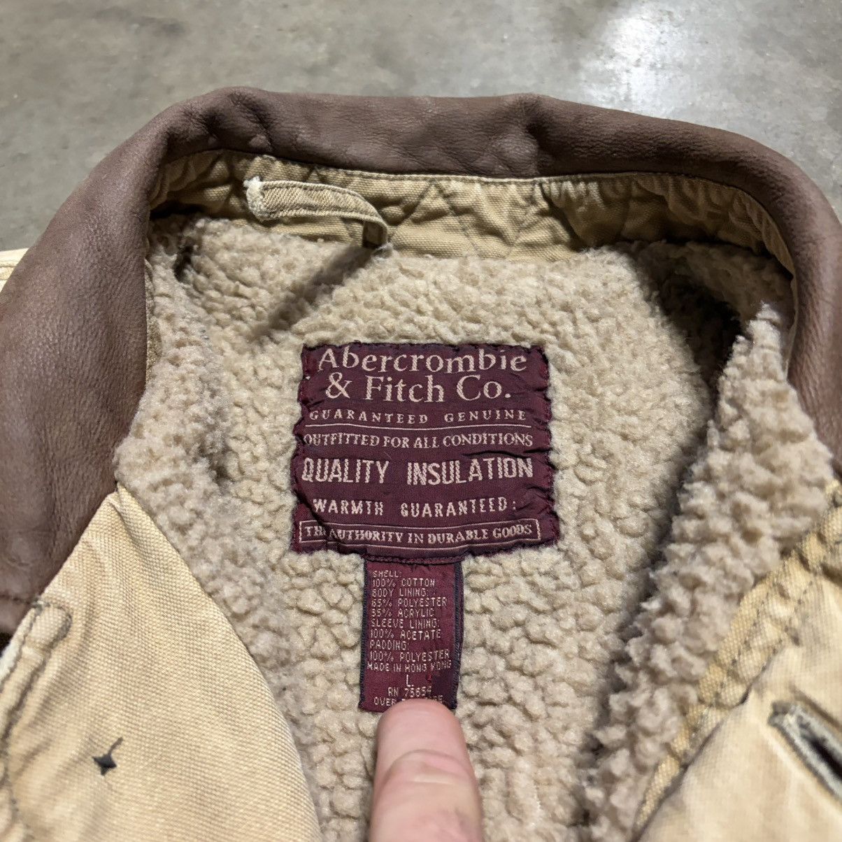 Abercrombie & Fitch Vintage Abercrombie Fitch Chore Coat Sherpa Lined Barn 90s Size US L / EU 52-54 / 3 - 15 Thumbnail