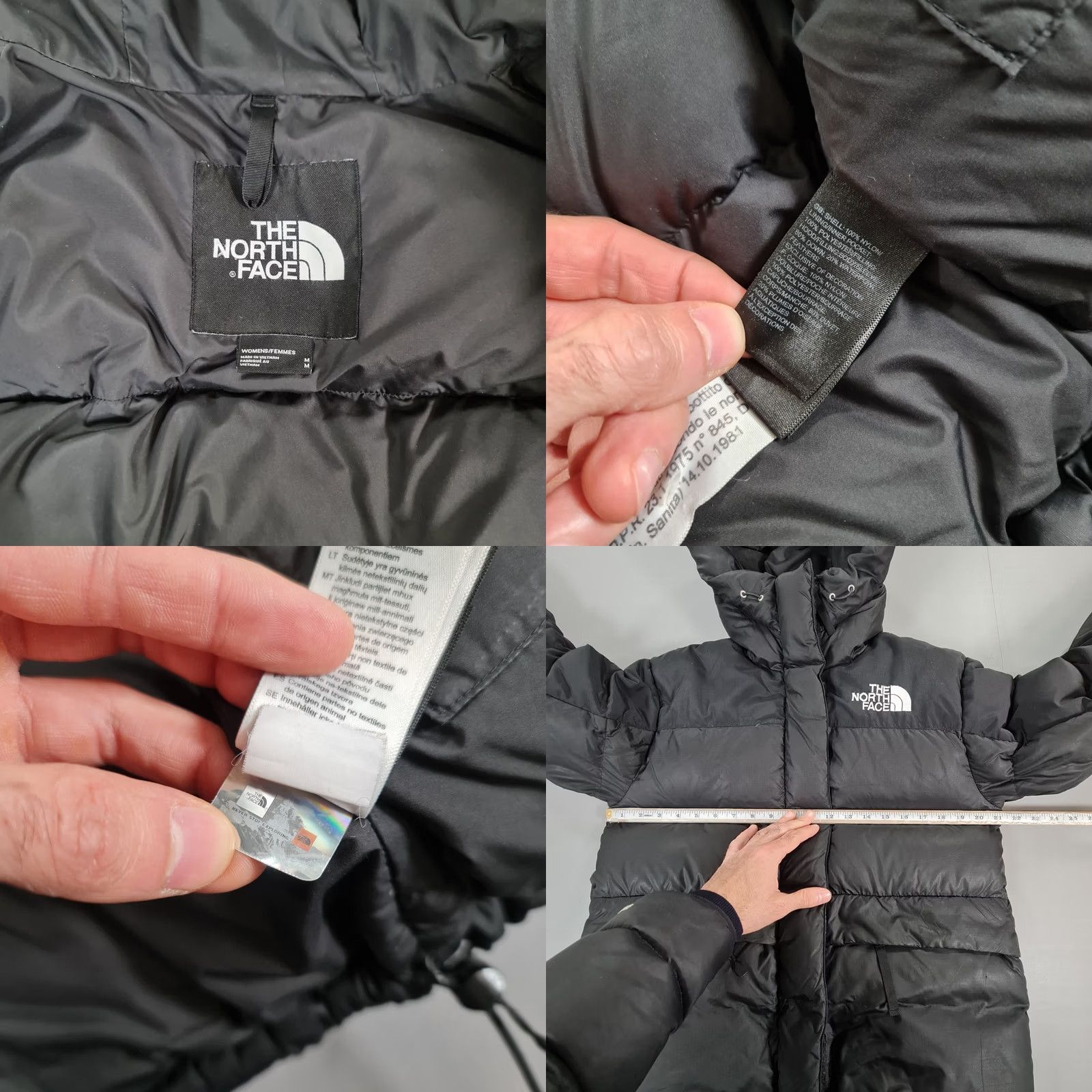 The North Face The North Face Womens Jacket Black Medium Himalayan Down Fill Puffer Hooded Jacket Size M / US 6-8 / IT 42-44 - 9 Thumbnail
