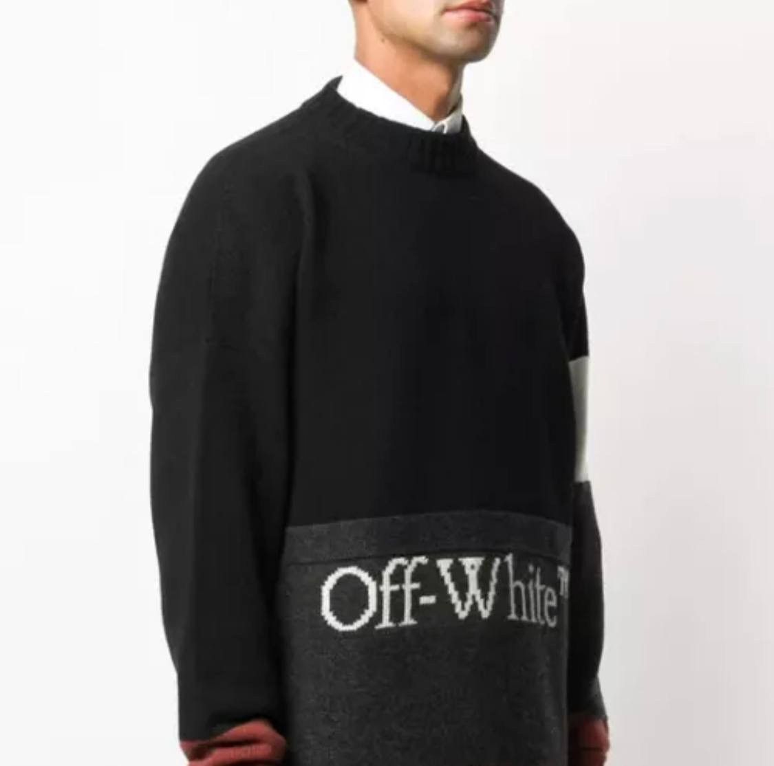 Off-White 💥NEW💥 OFF-WHITE SWEATER COLOR BLOCK CREWNECK Size US S / EU 44-46 / 1 - 3 Thumbnail