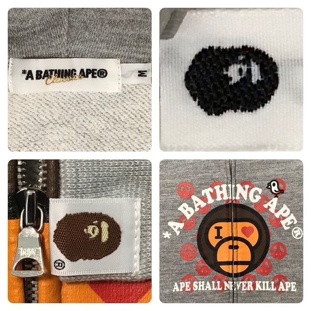 Bape × Nigo BAPE Milo logo full zip hoodie a bathing ape NIGO Size US M / EU 48-50 / 2 - 7 Thumbnail