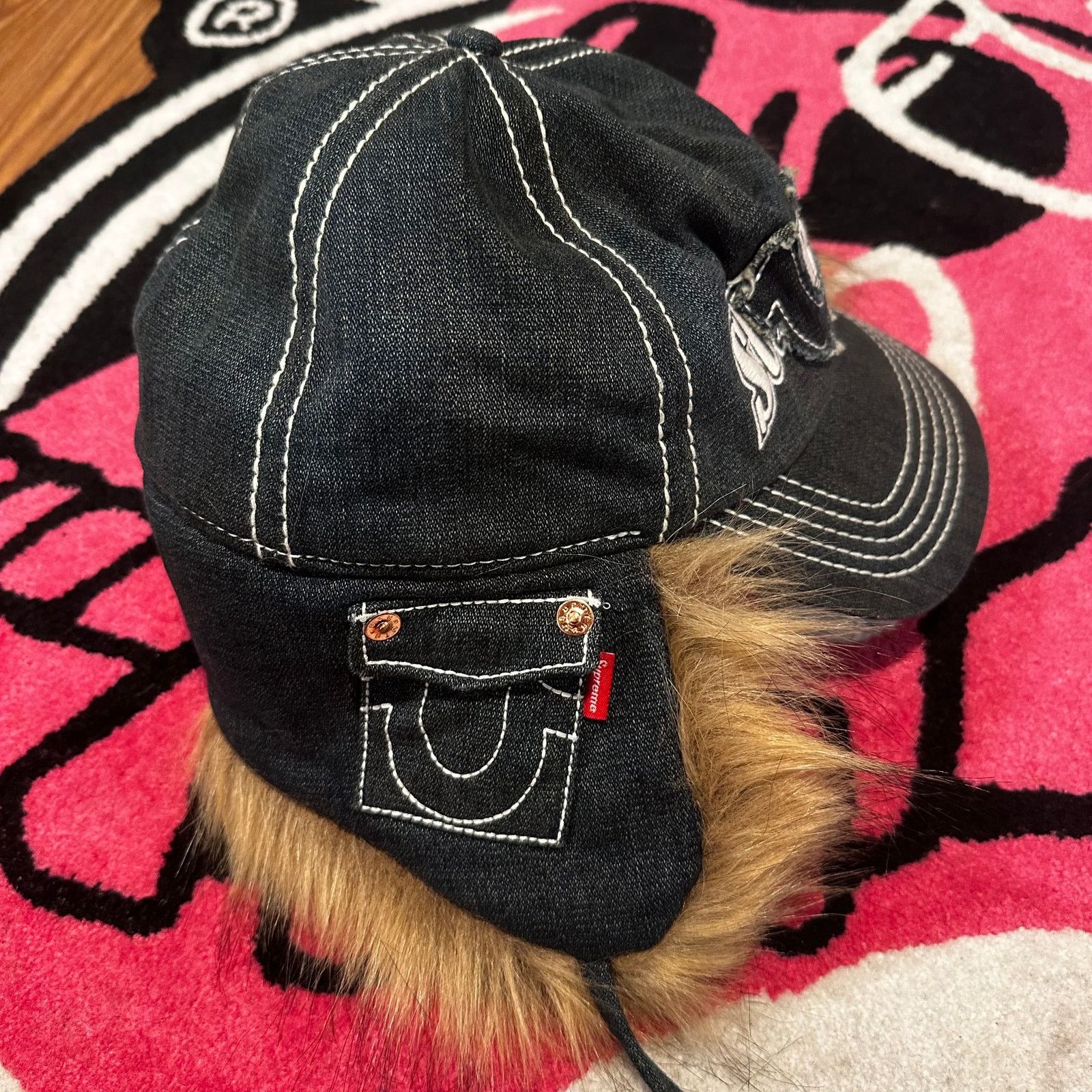 Supreme Supreme True Religion Earflap 5-Panel – Navy – L/XL Size ONE SIZE - 8 Thumbnail