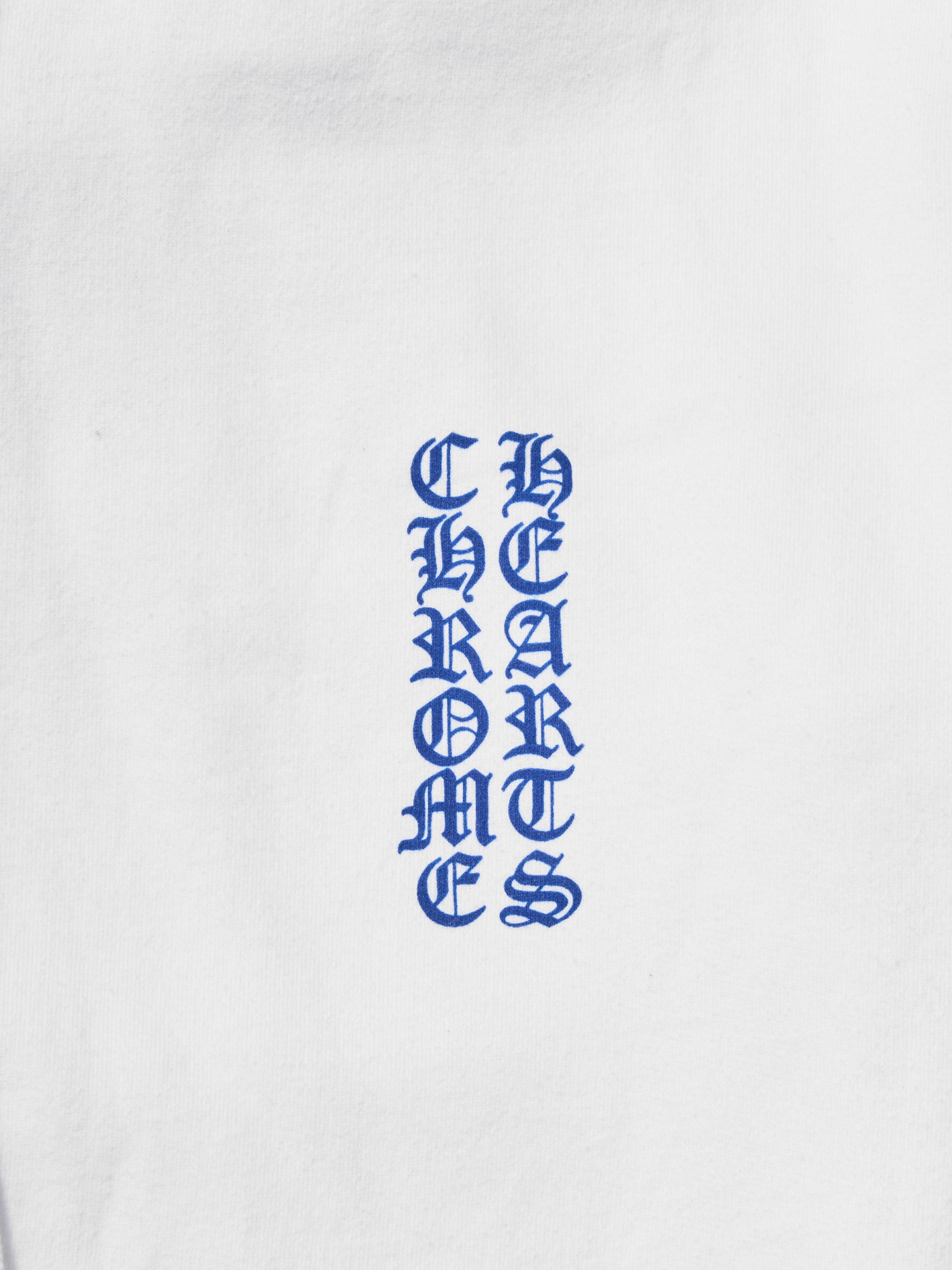 Chrome Hearts Chrome Hearts Blue Scroll White Zip Up Hoodie Size US M / EU 48-50 / 2 - 4 Thumbnail