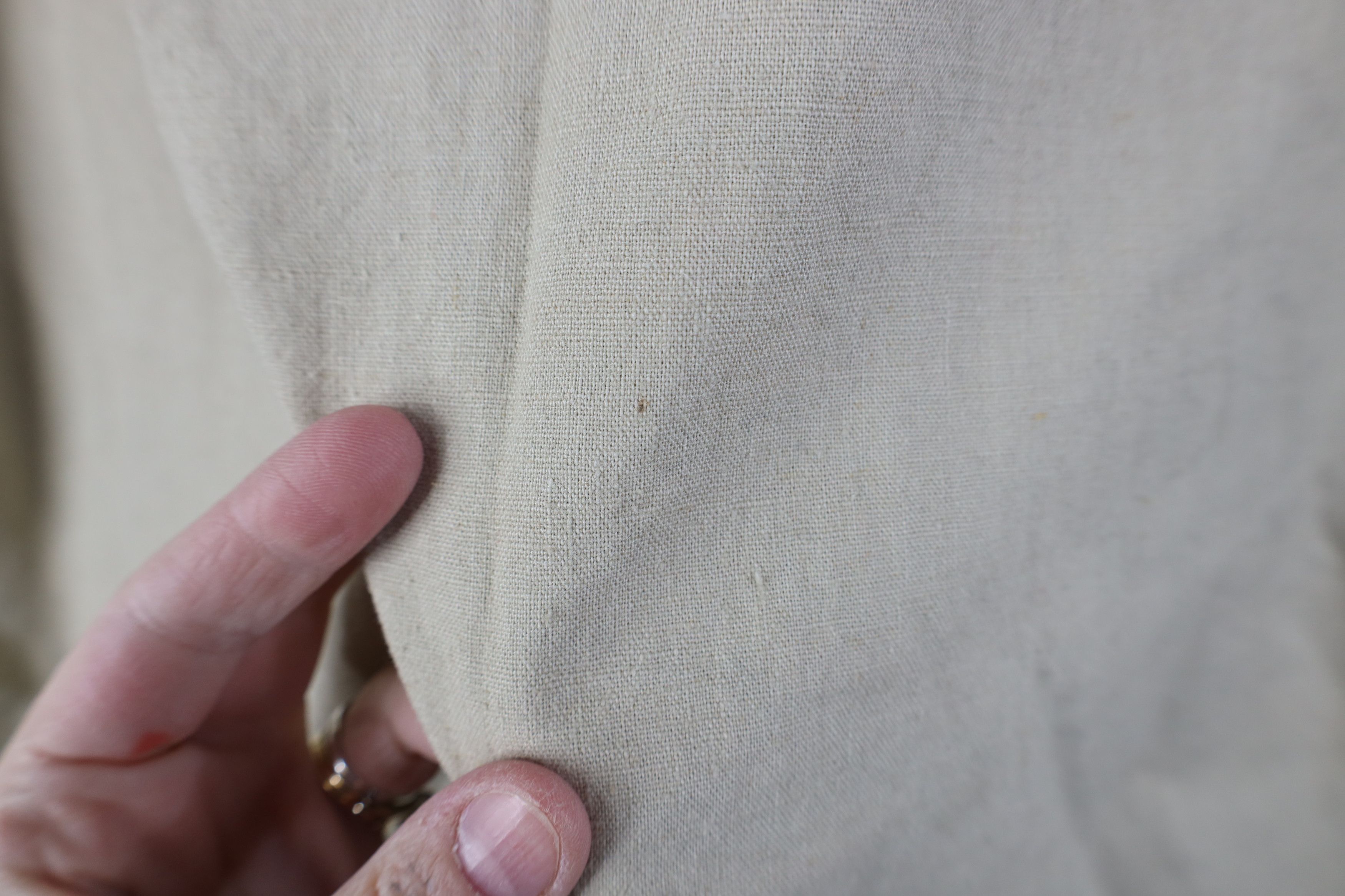 Vintage Vintage 90s Streetwear Heavy Linen Short Sleeve Button Shirt Size US L / EU 52-54 / 3 - 11 Thumbnail