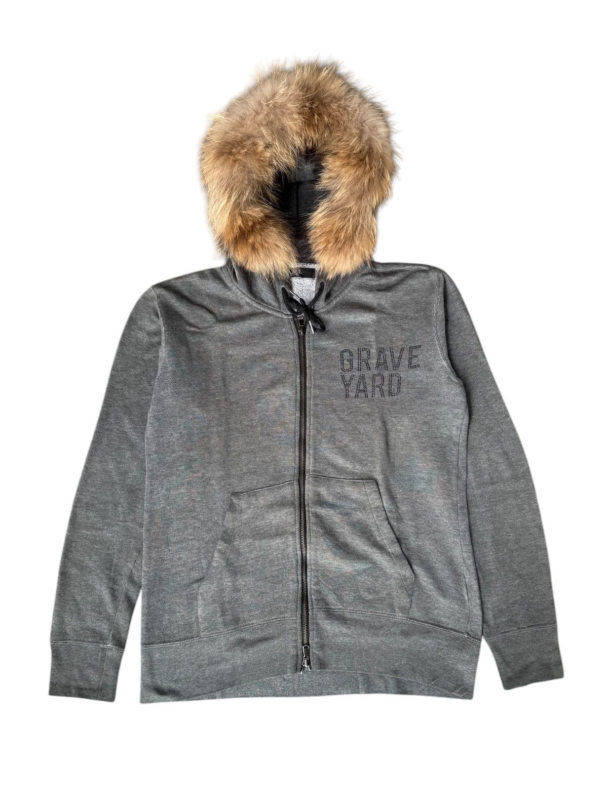 Hysteric Glamour BONES DEPT BY AZUL FUR ZIP HOODIE Size US M / EU 48-50 / 2 - 2 Thumbnail