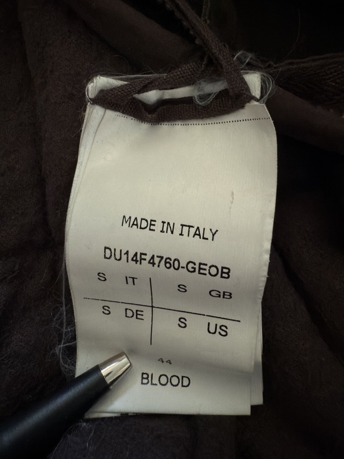 Rick Owens FW14 Blood Camp Geometric Palm Bomber Size US S / EU 44-46 / 1 - 9 Thumbnail
