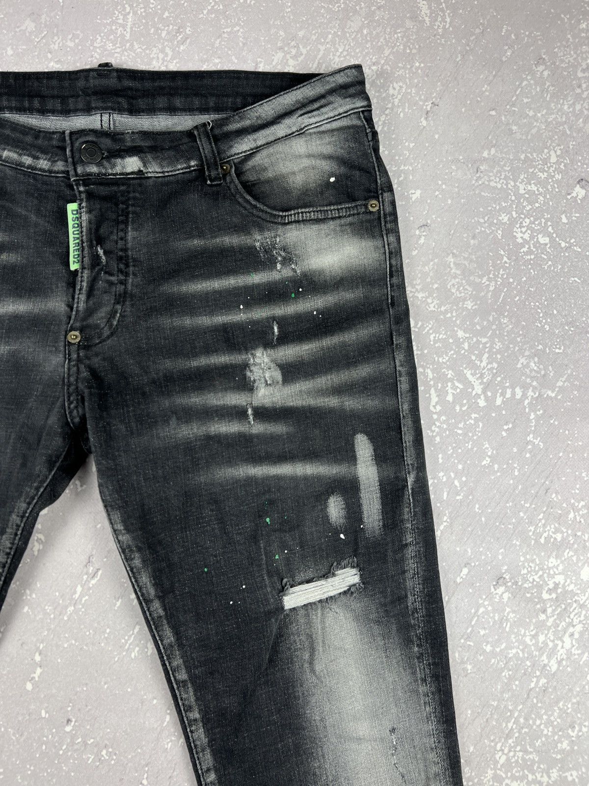 Dsquared2 Dsquared2 Distressed Painted Denim Jeans Gallery Depd Style Size US 36 / EU 52 - 3 Thumbnail
